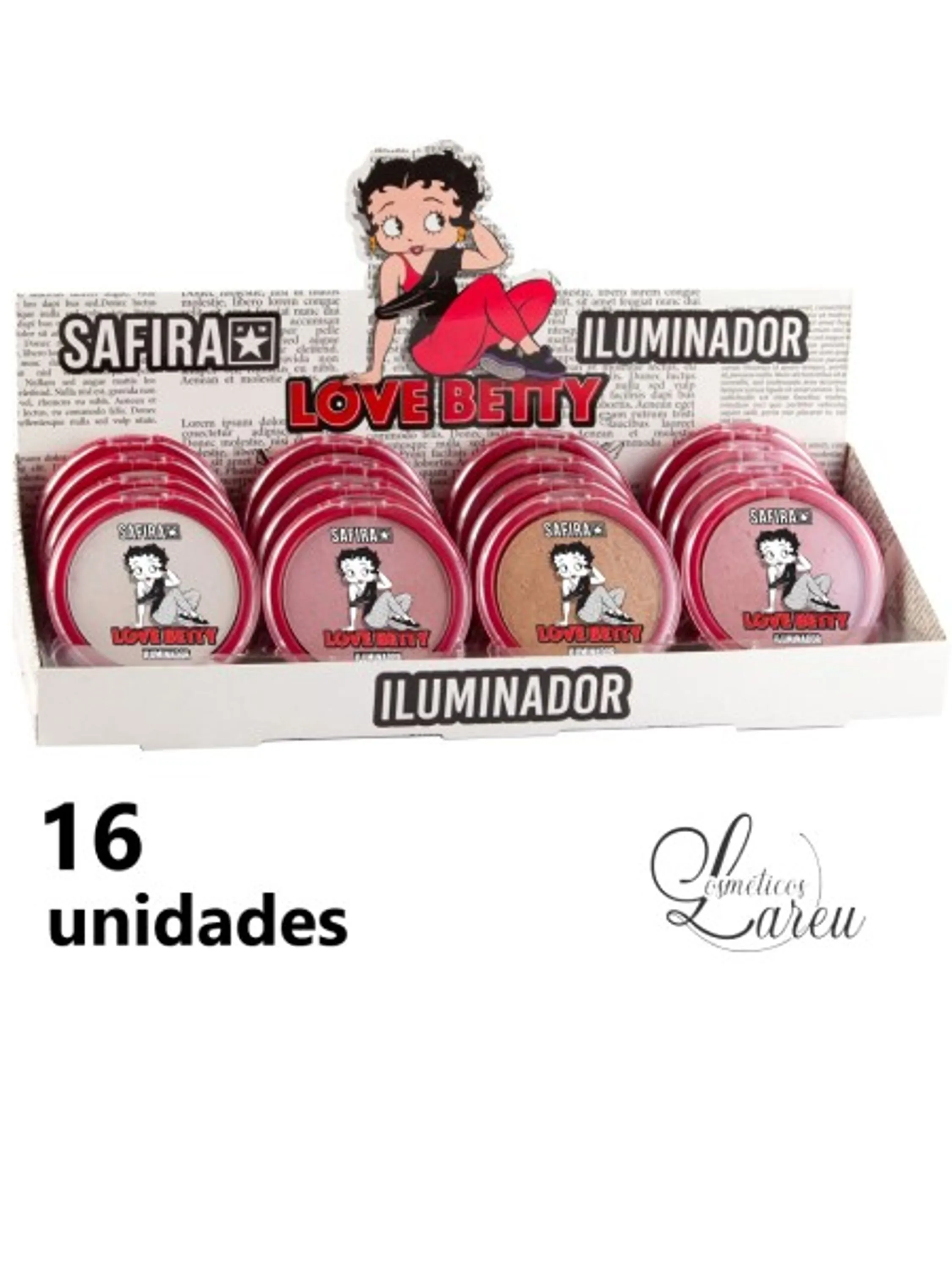 Iluminador Betty Boop (16 un) Safira