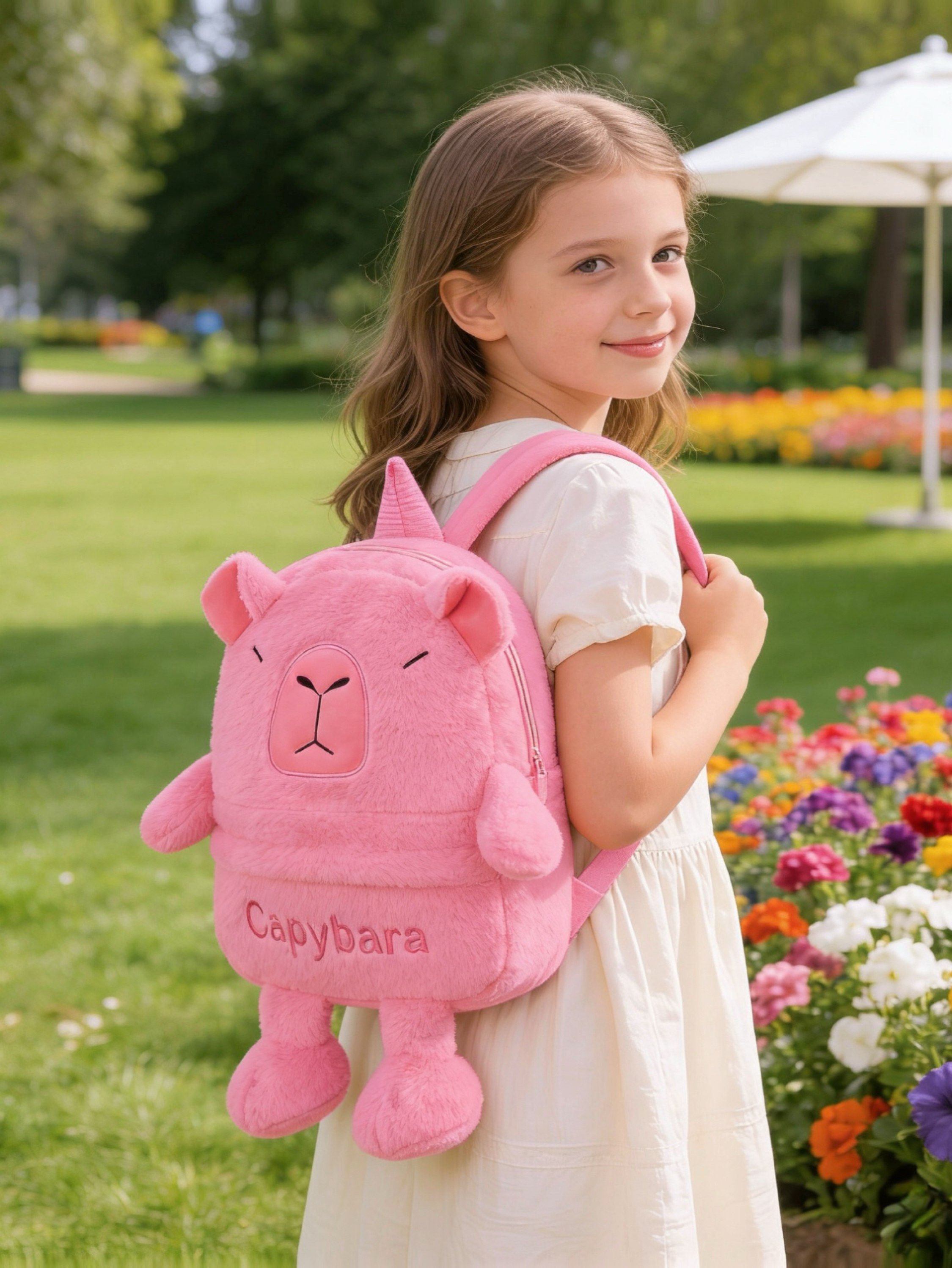 mochila infantil capivara
