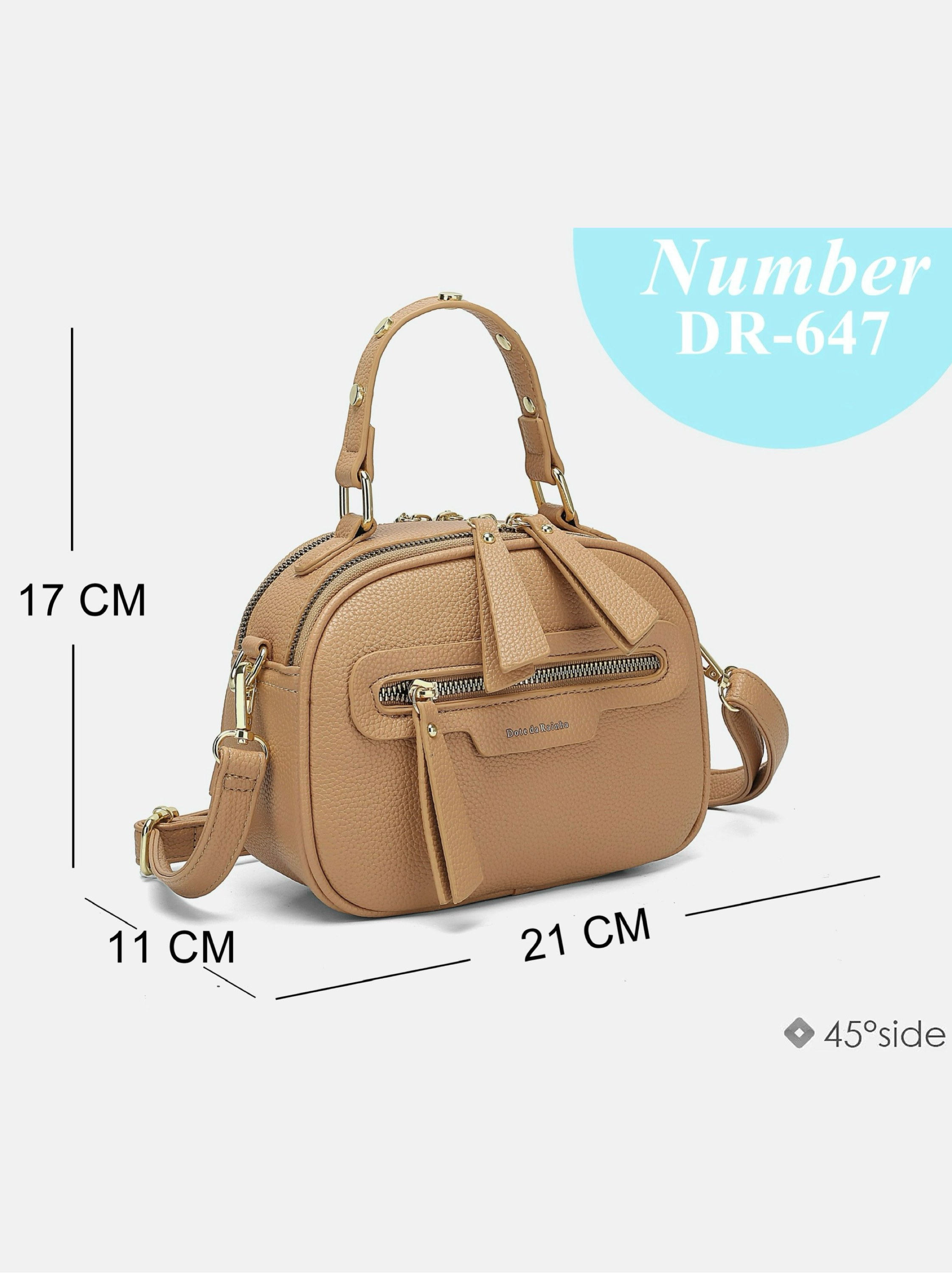 Bolsa elegante de mão/transversal