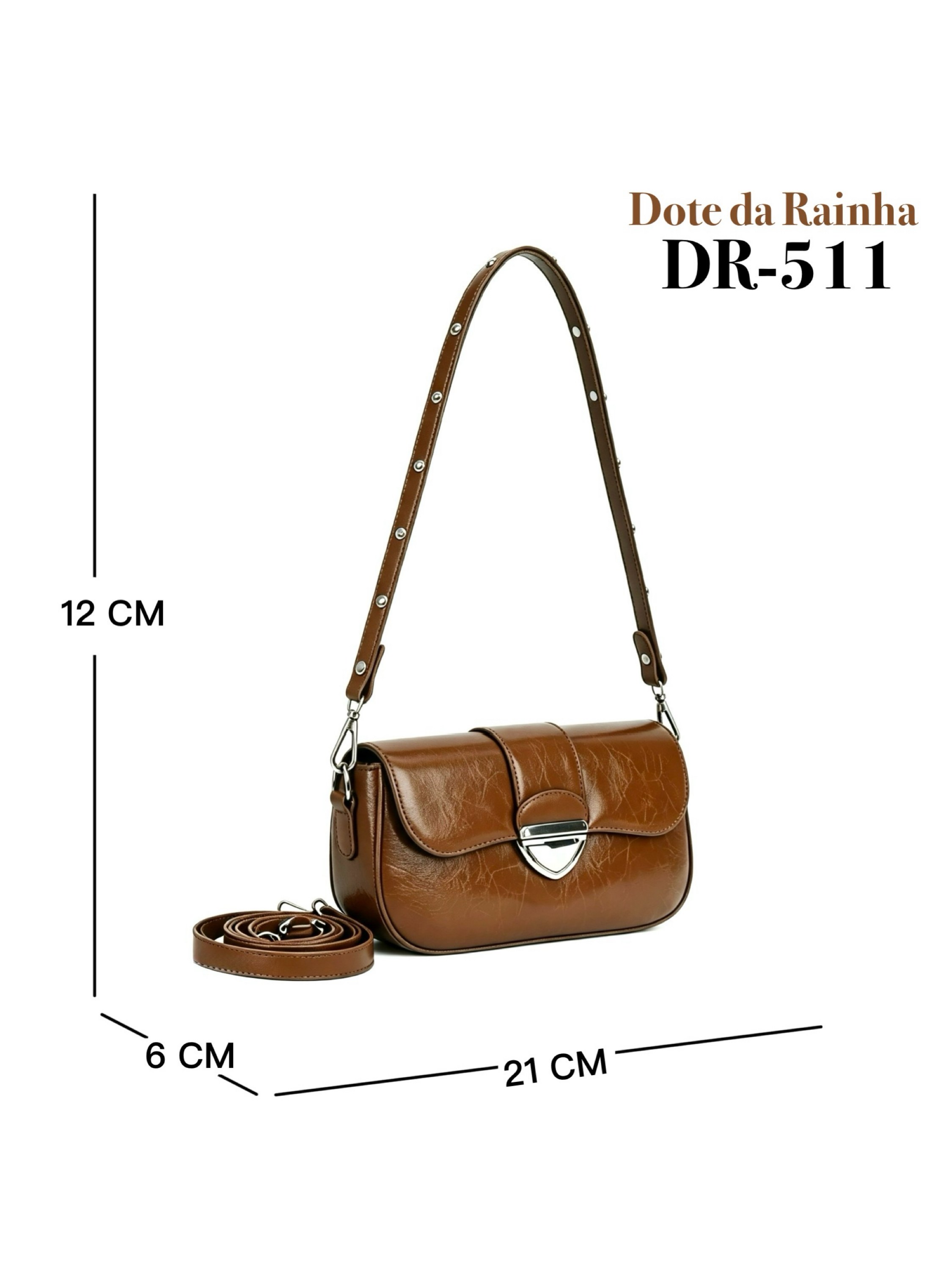 Bolsa retrô pequena quadrada/bolsa de braço
