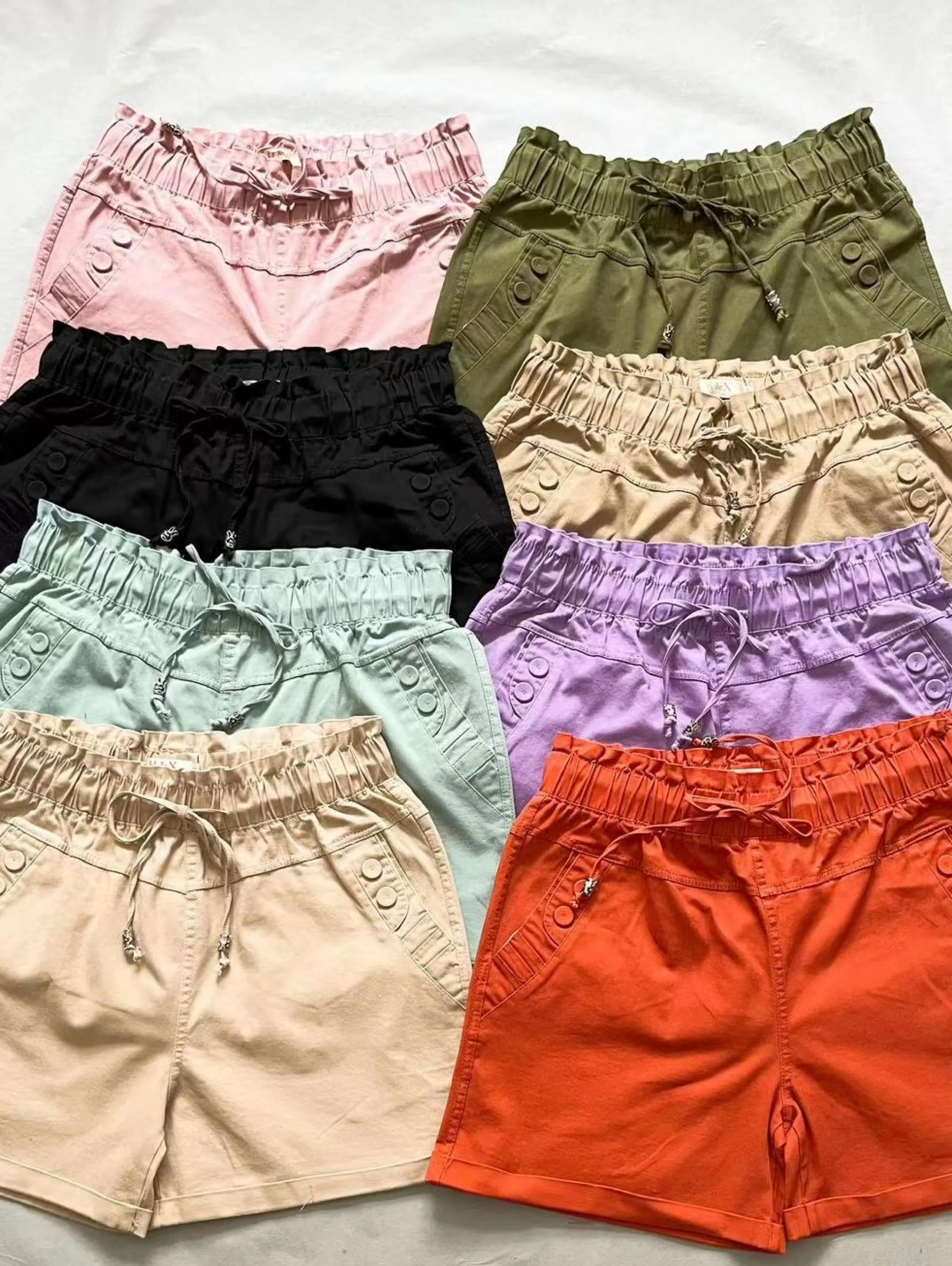 Shorts sarja com elastano