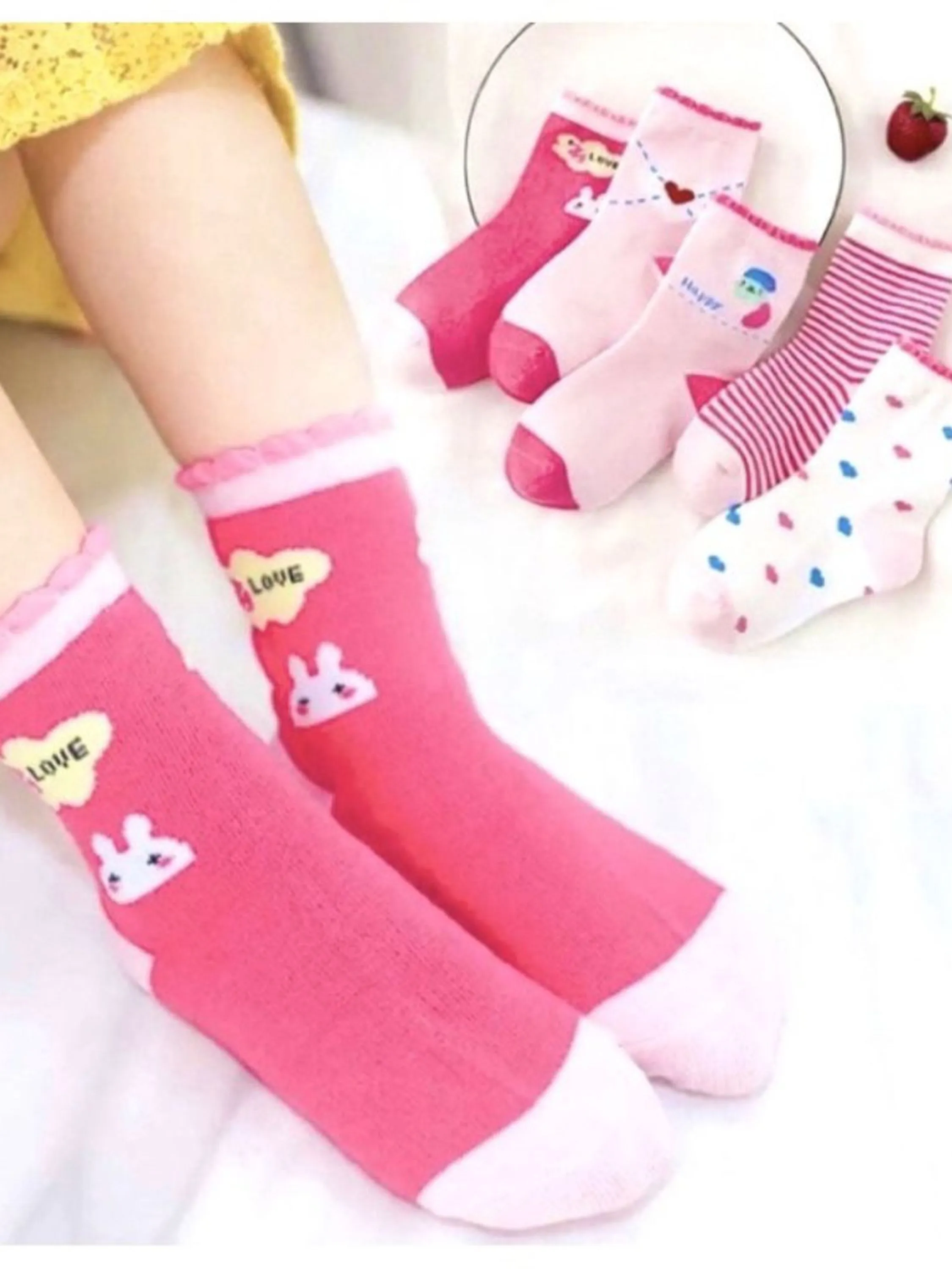 KIT 12 Pares MEIAS INFANTIL  8-10 (MENINA)