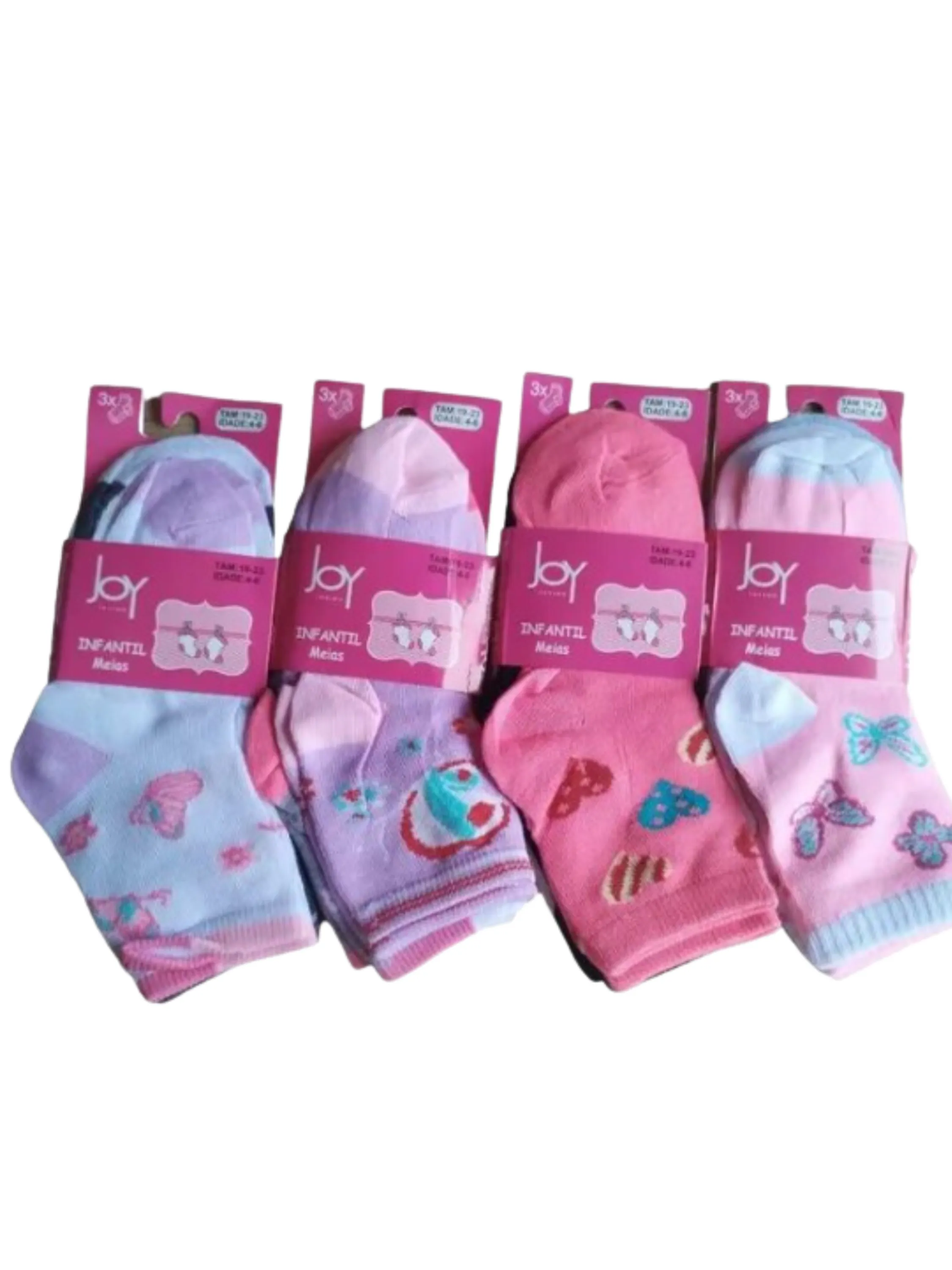 KIT 120 PEÇAS MEIAS INFANTIL  10-12 (meninas)