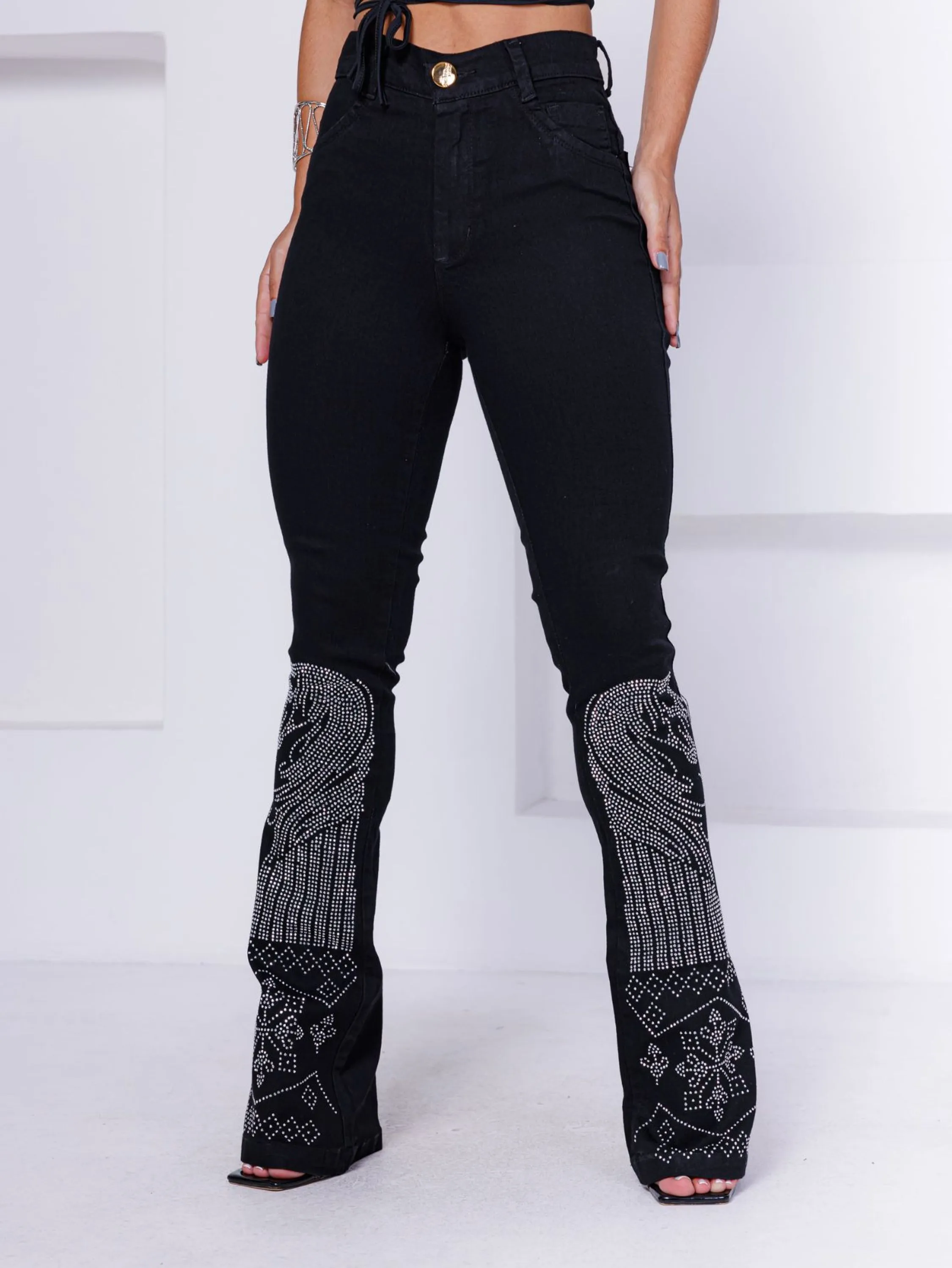 CALÇA FLARE COUNTRY DOIS CAVALOS