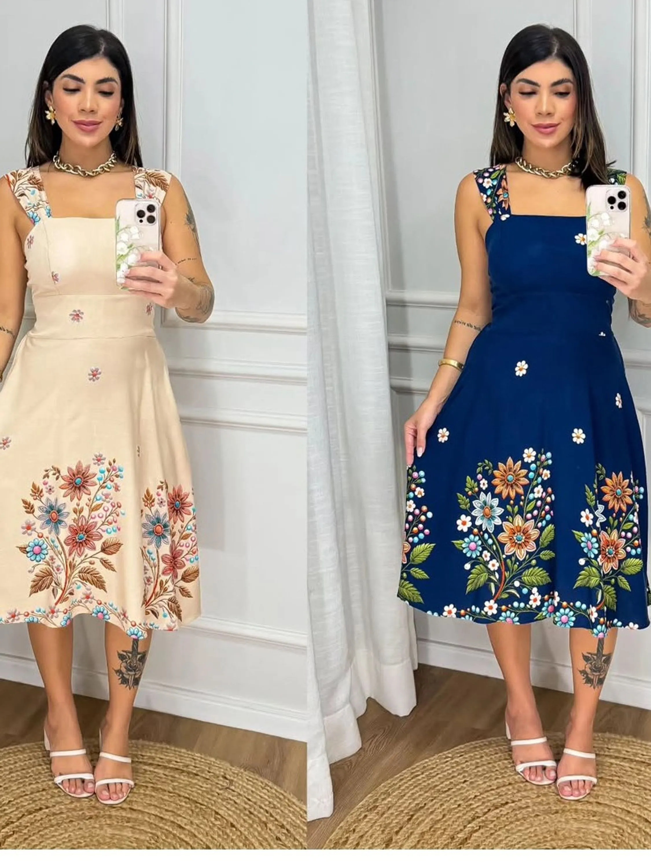 Vestido Midi Alça