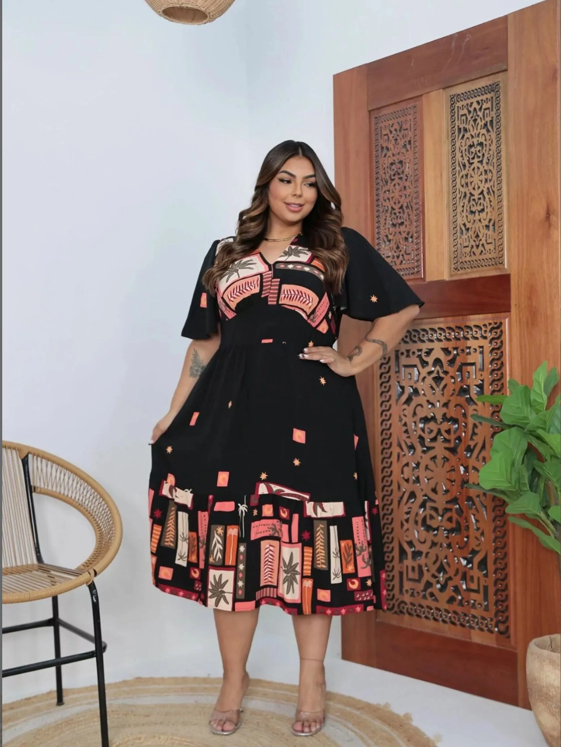 Vestido Midi Plus