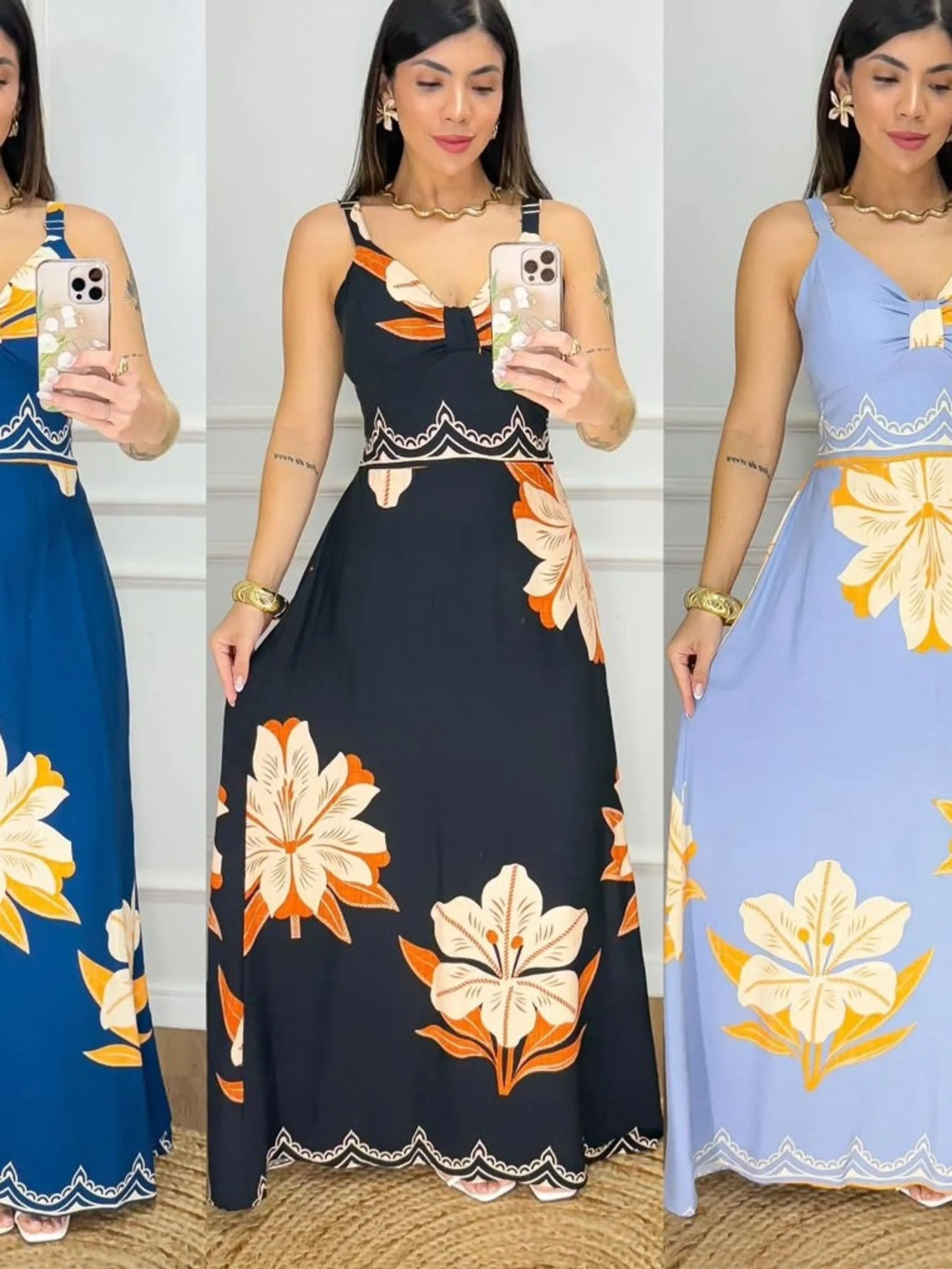 Vestido Longo Alça