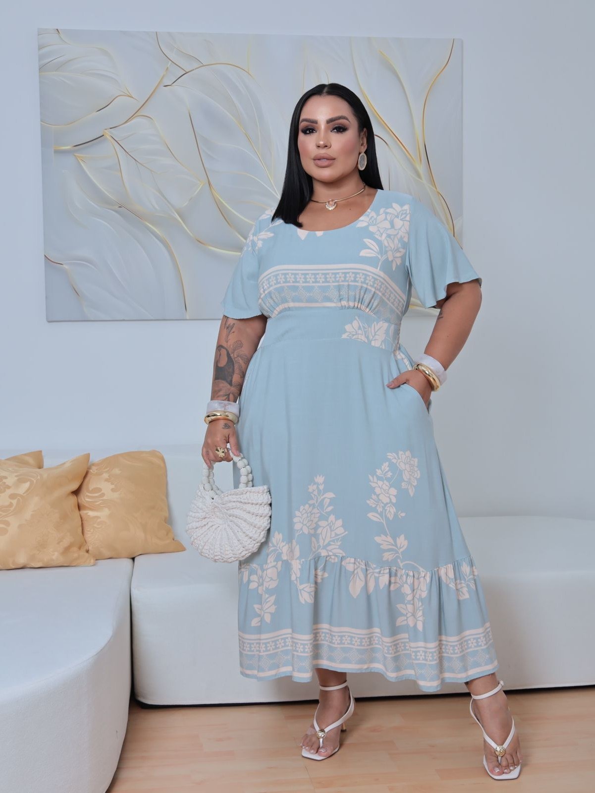 Vestido Longuete Plus