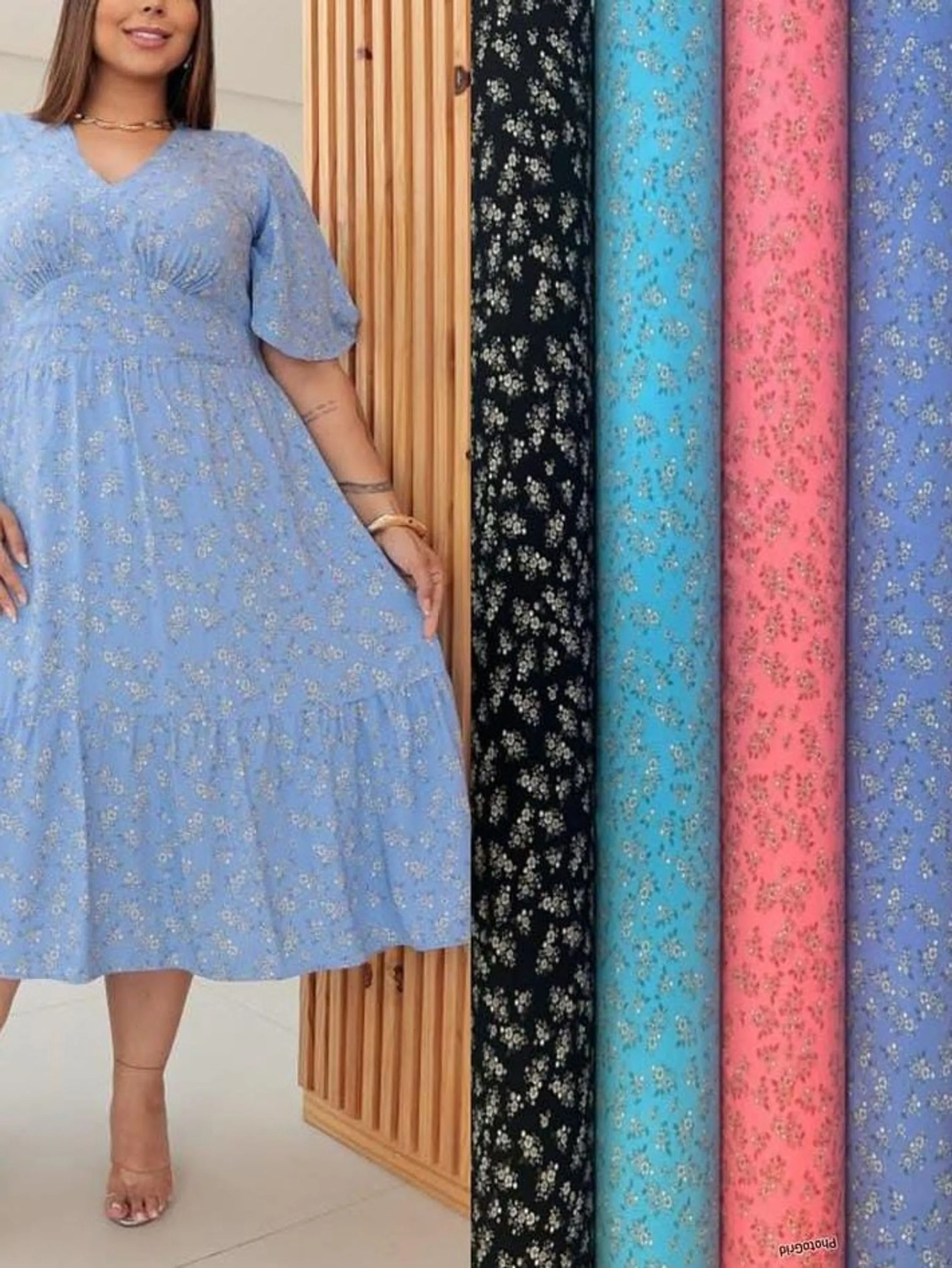 Vestido Midi Plus