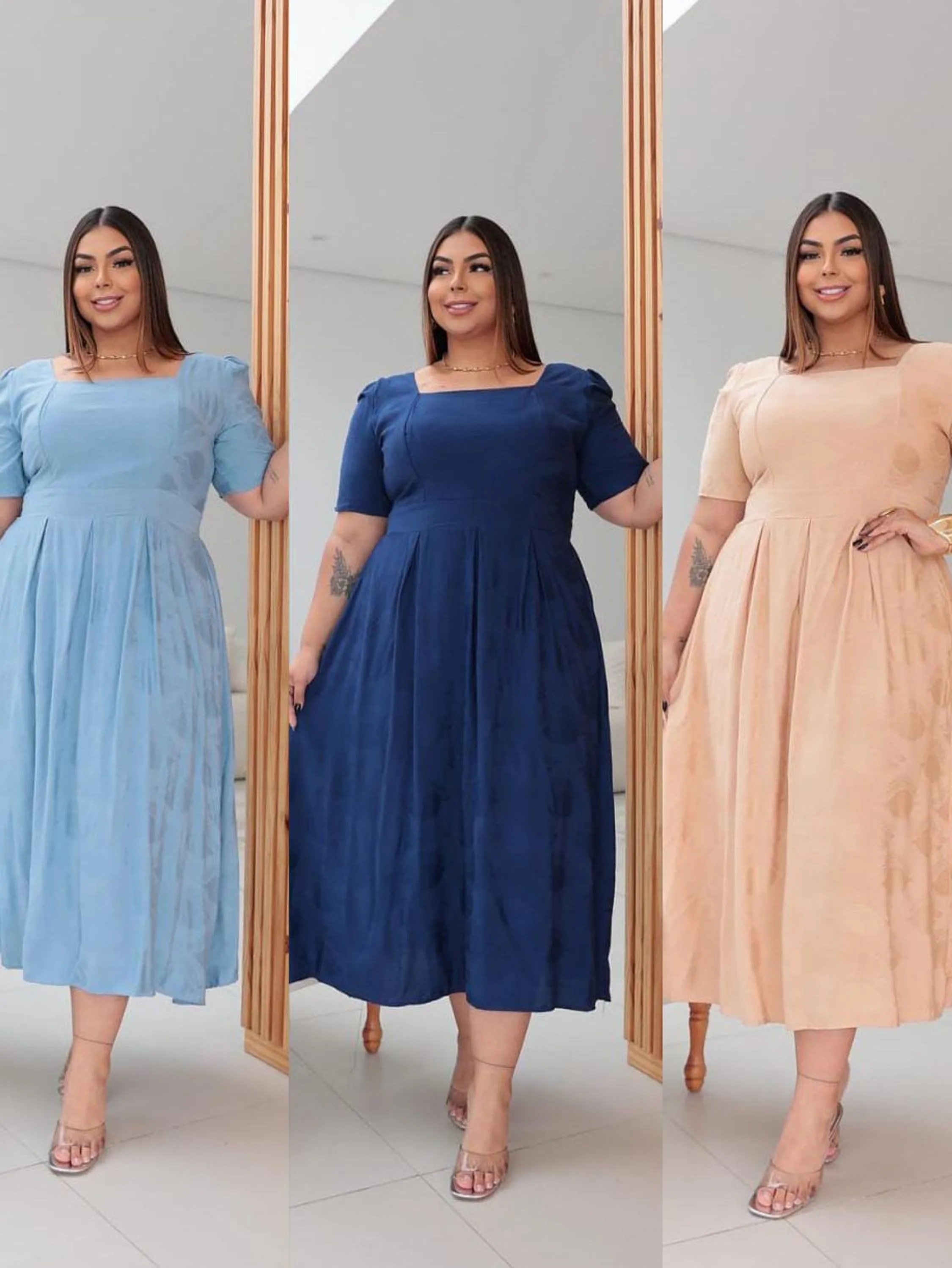 Vestido Longuete Plus