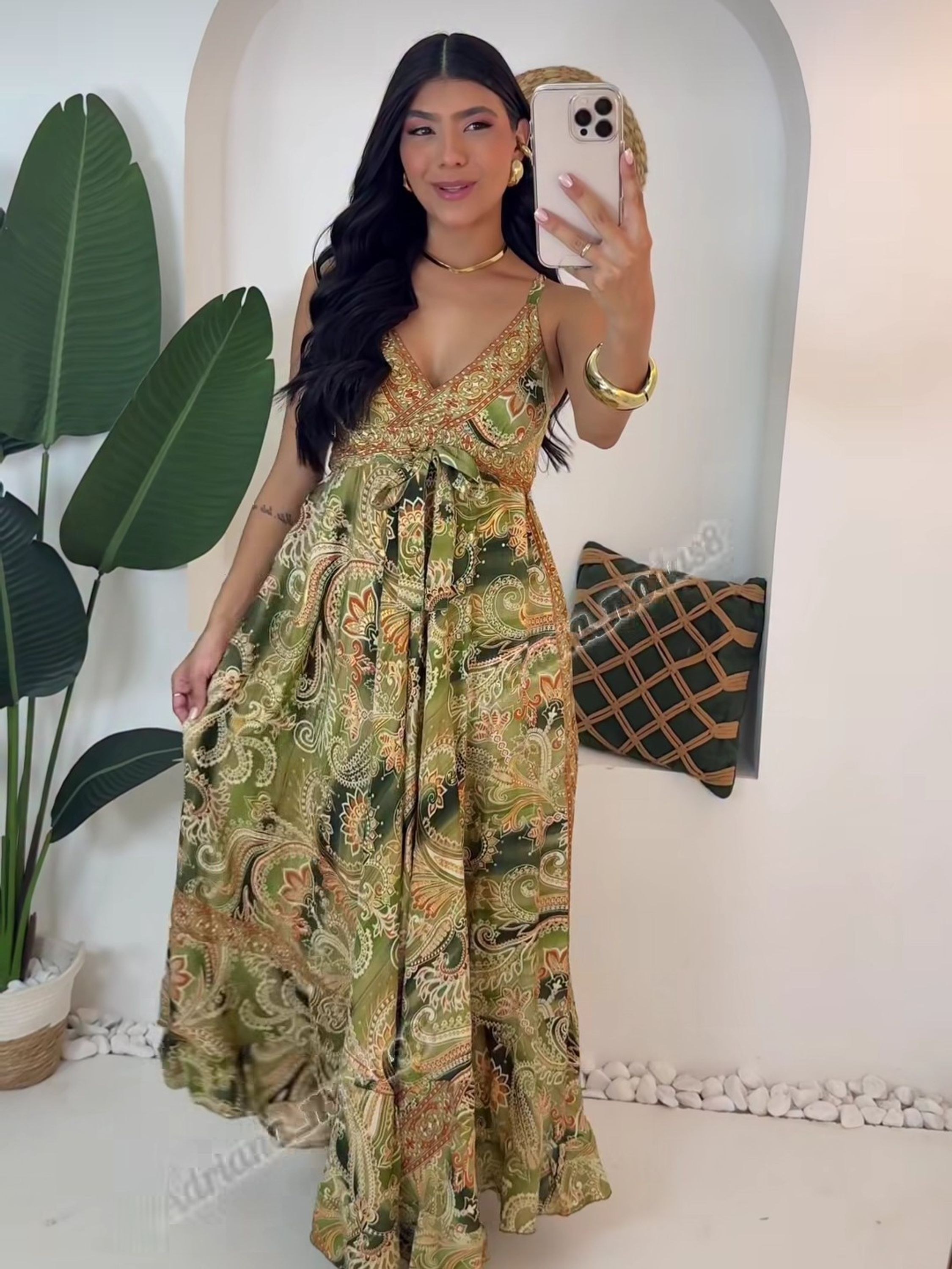 Vestido Longo Indiano