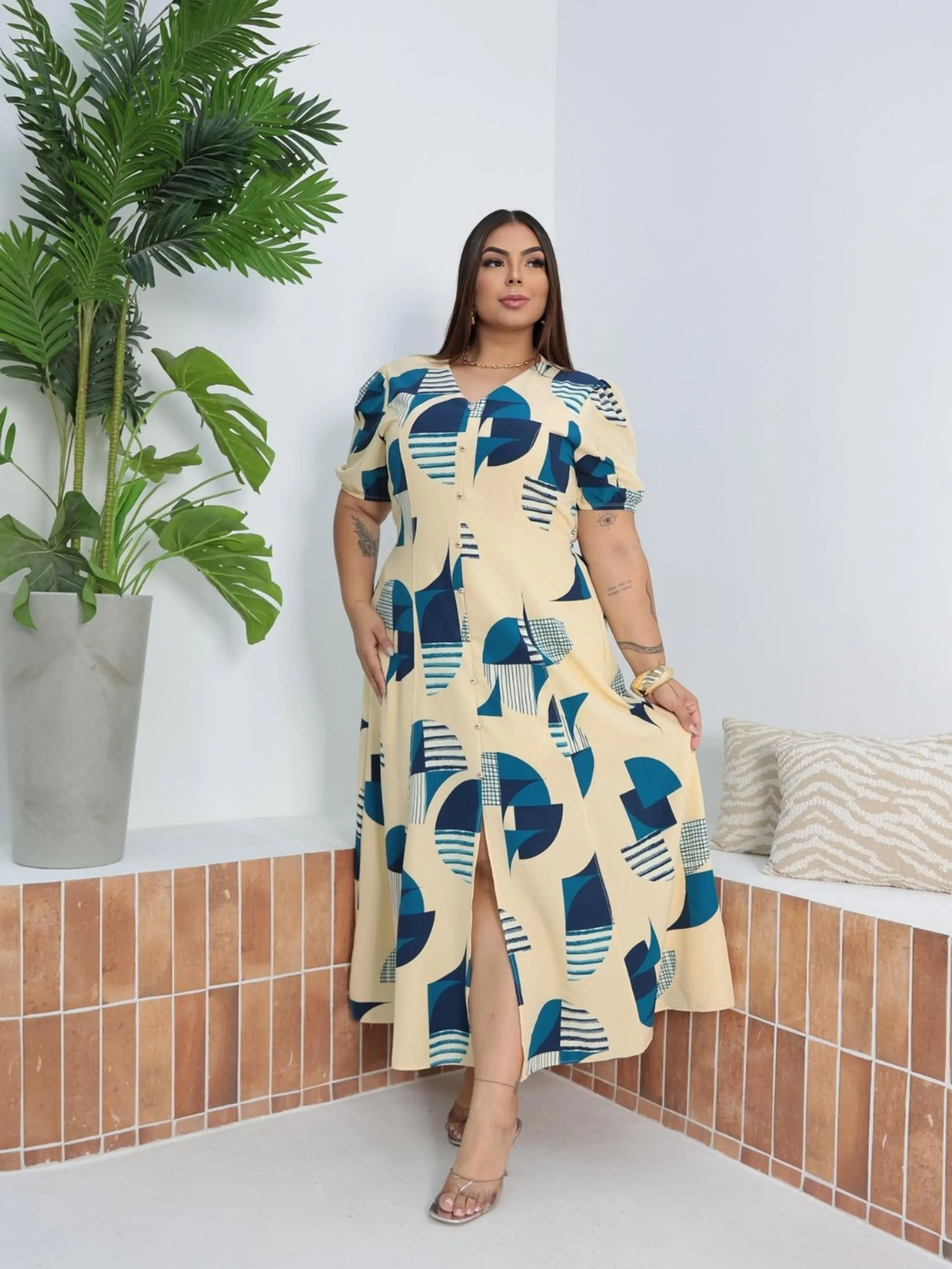 Vestido Longo Plus