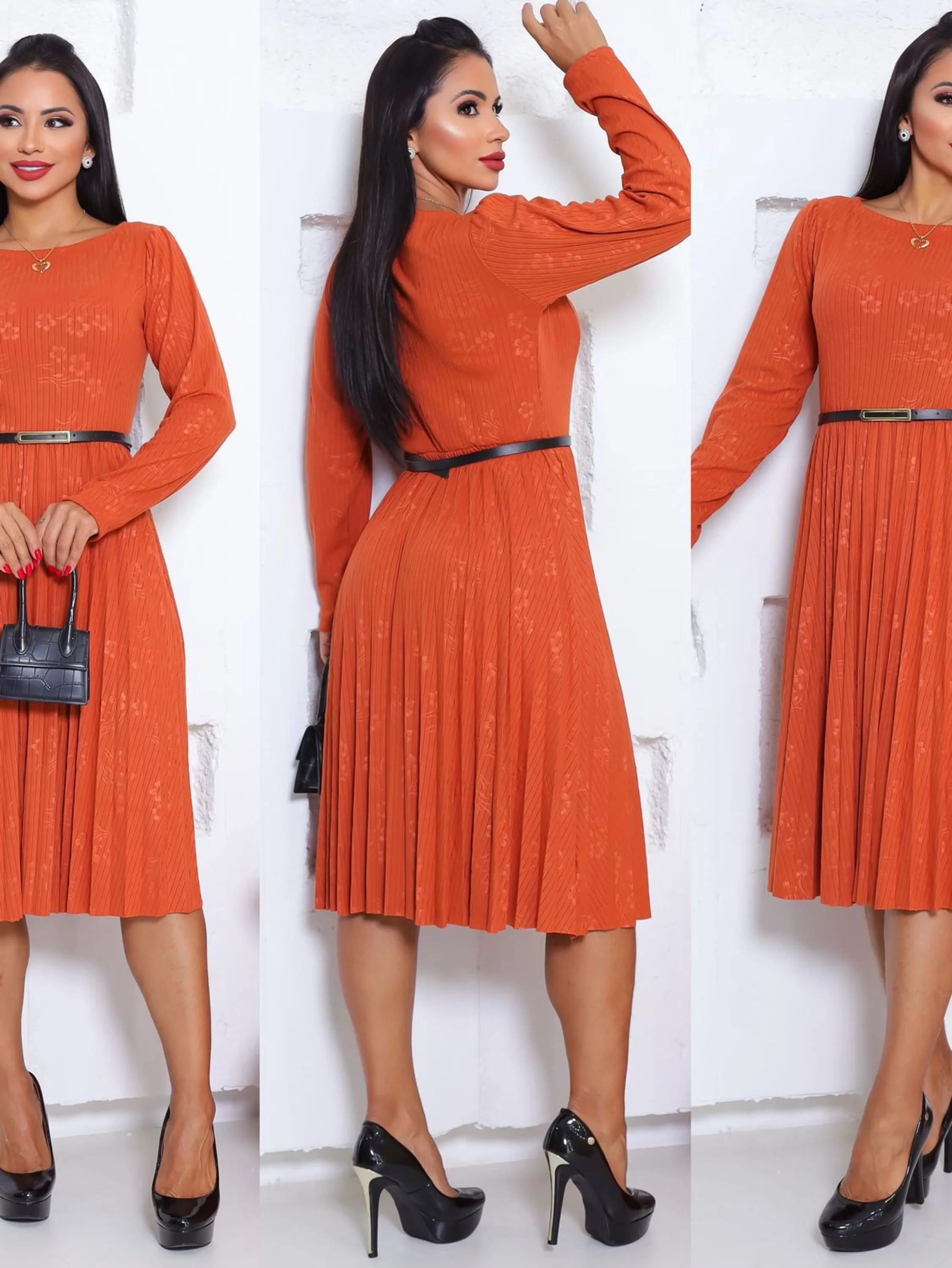 Vestido Manga Longa