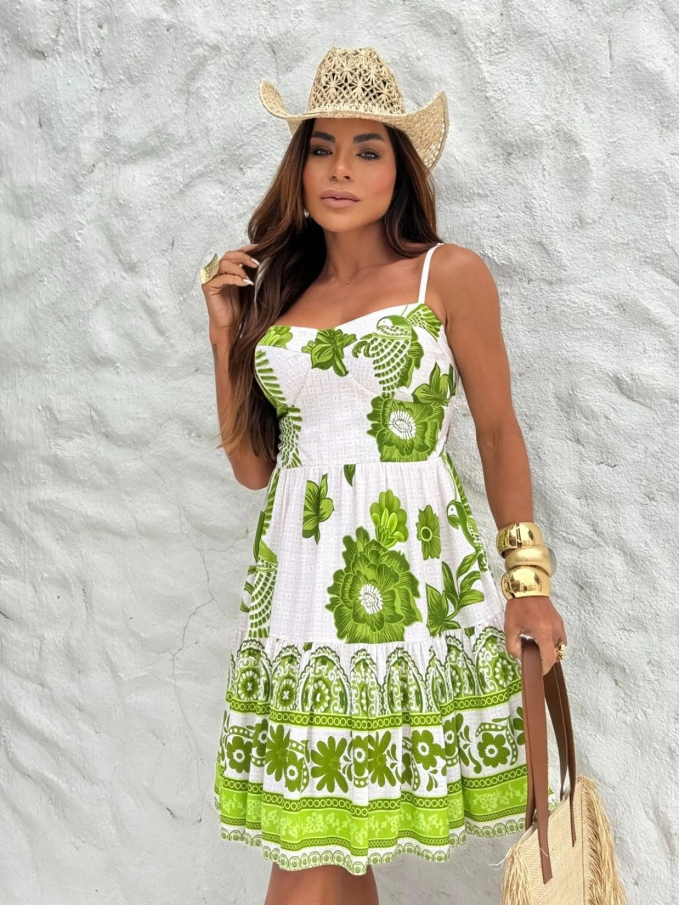 Vestido Midi Alça