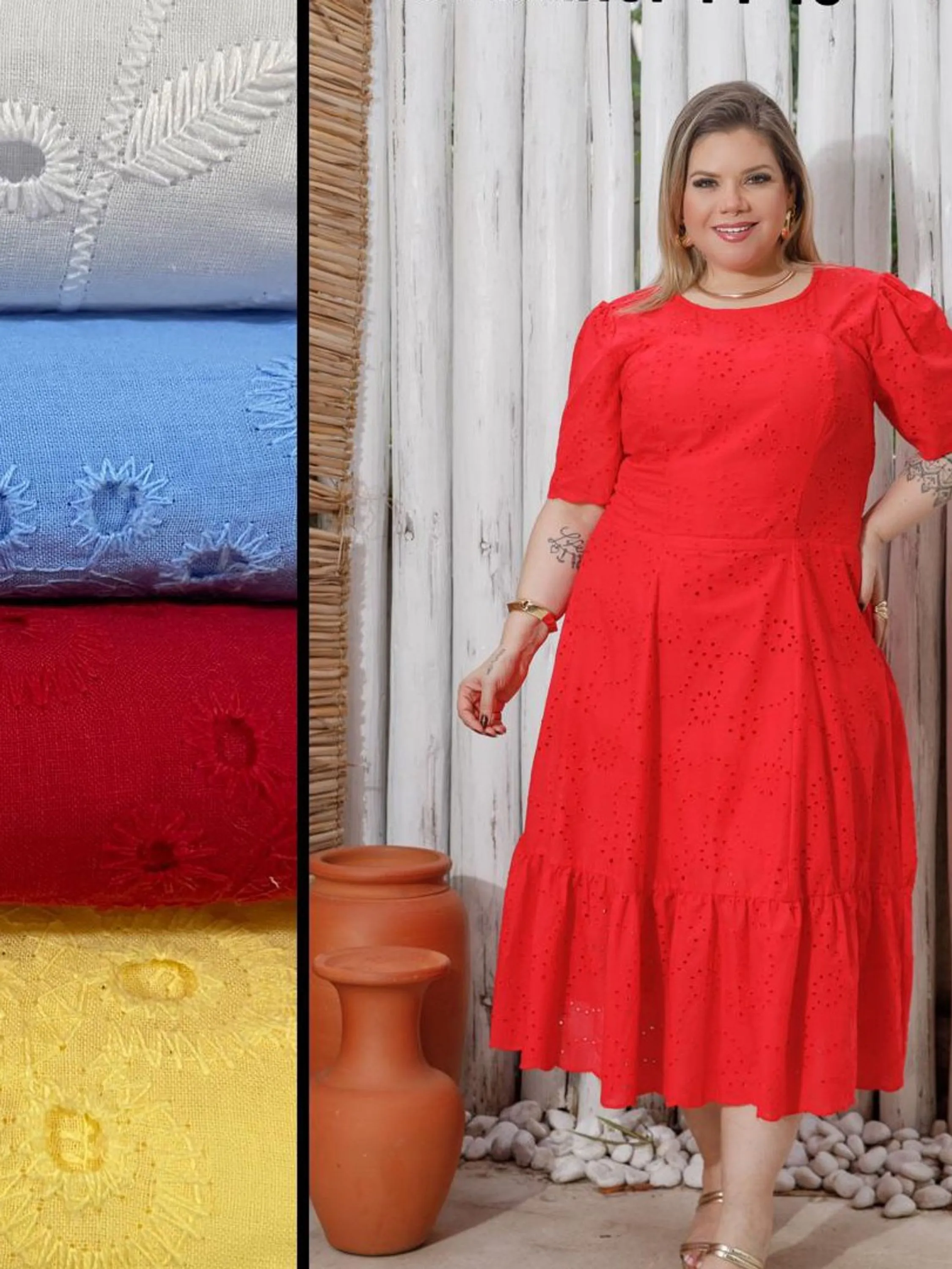 Vestido Longuete Plus