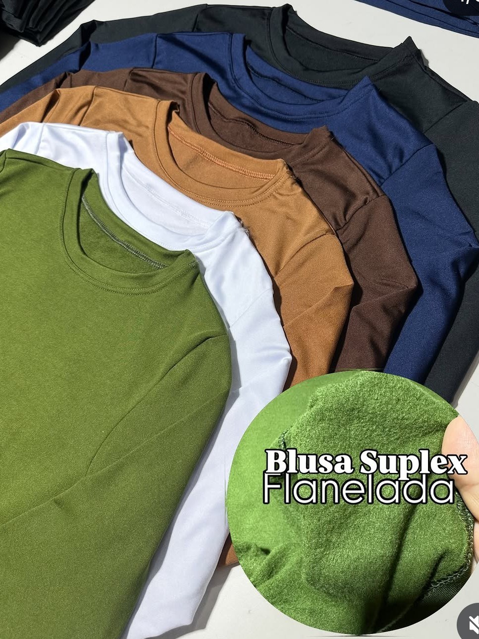 Blusa Manga Longa Flanelada