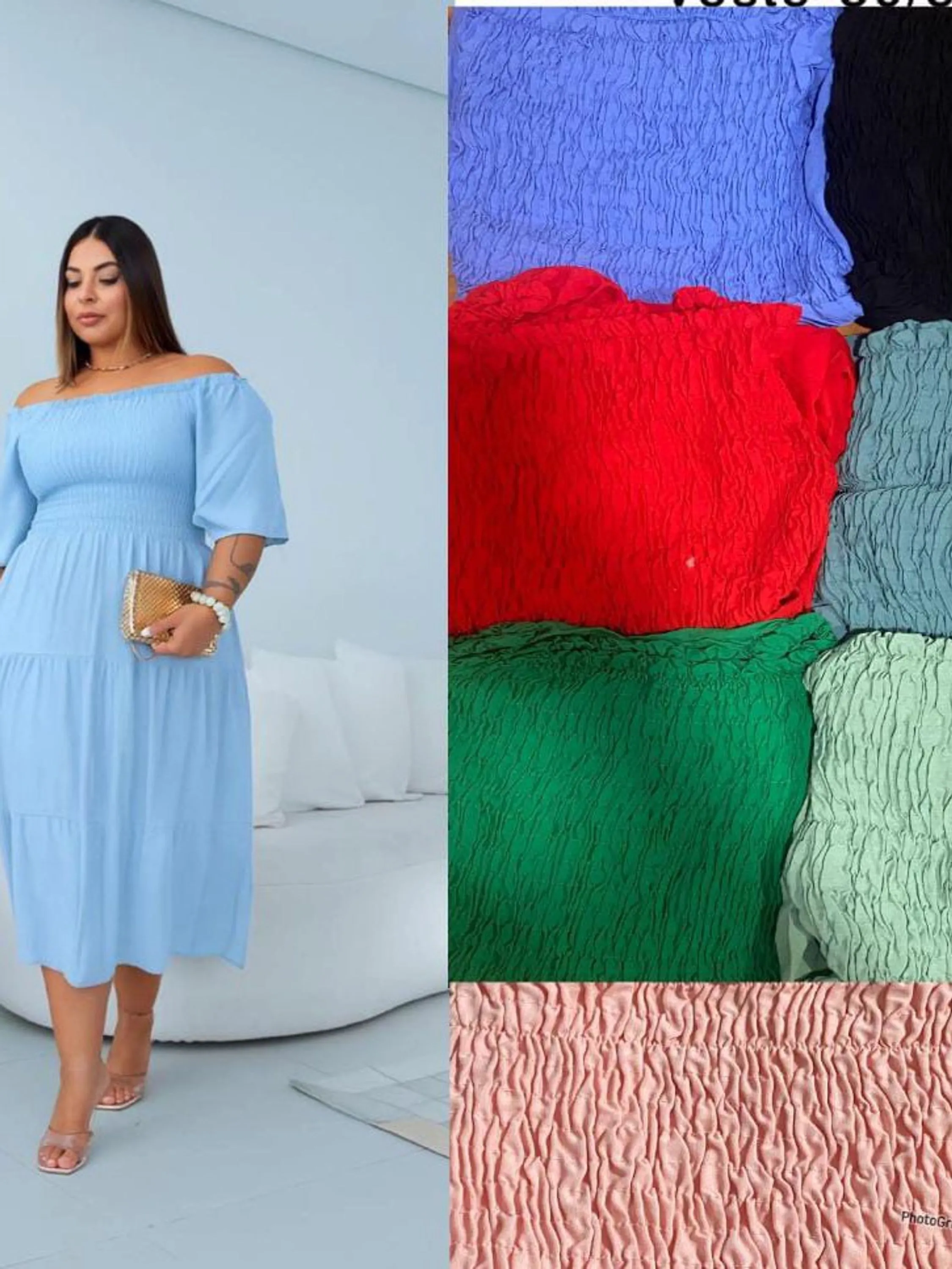 Vestido Longuete Plus