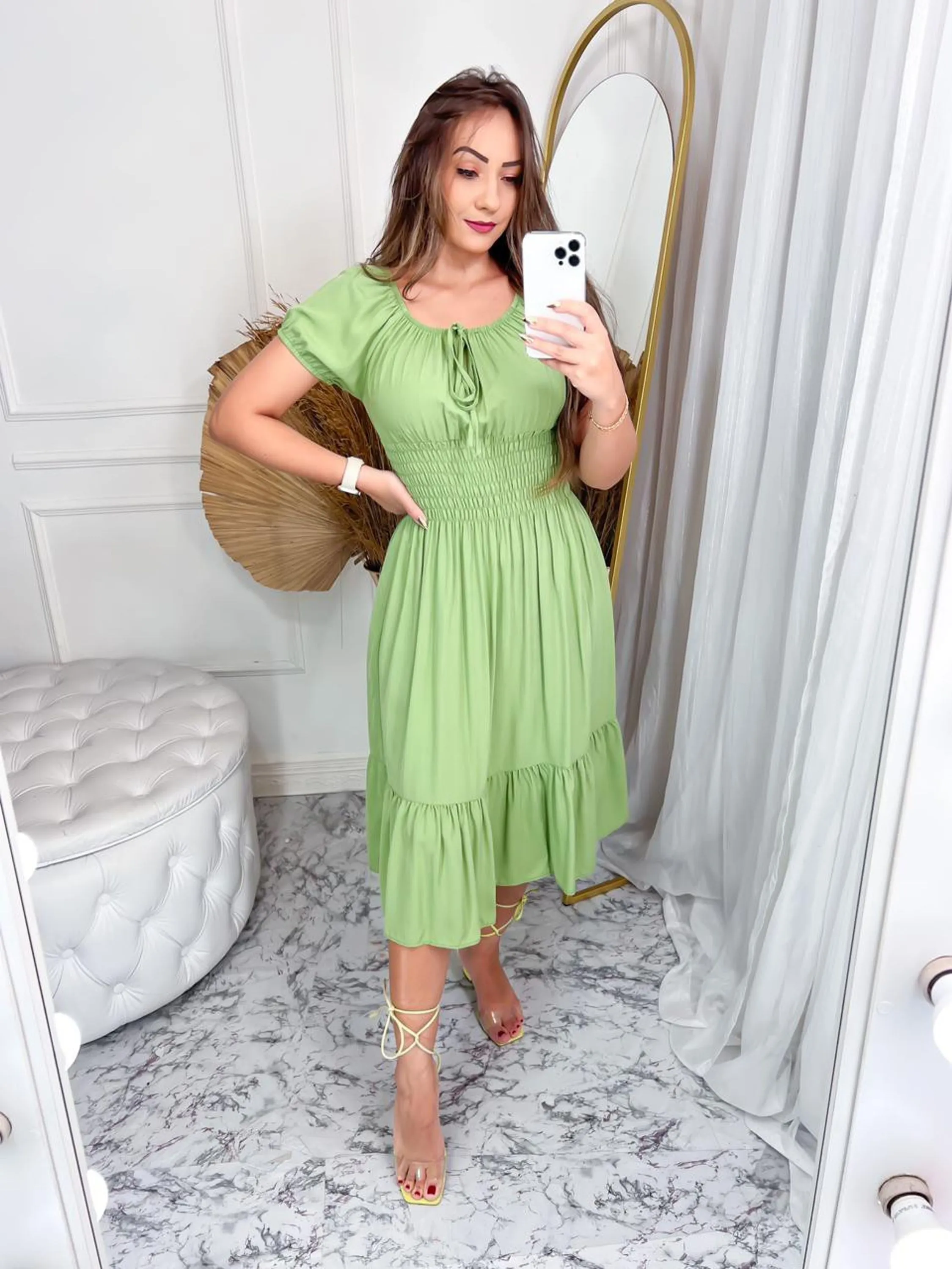 Vestido Midi Ciganinha