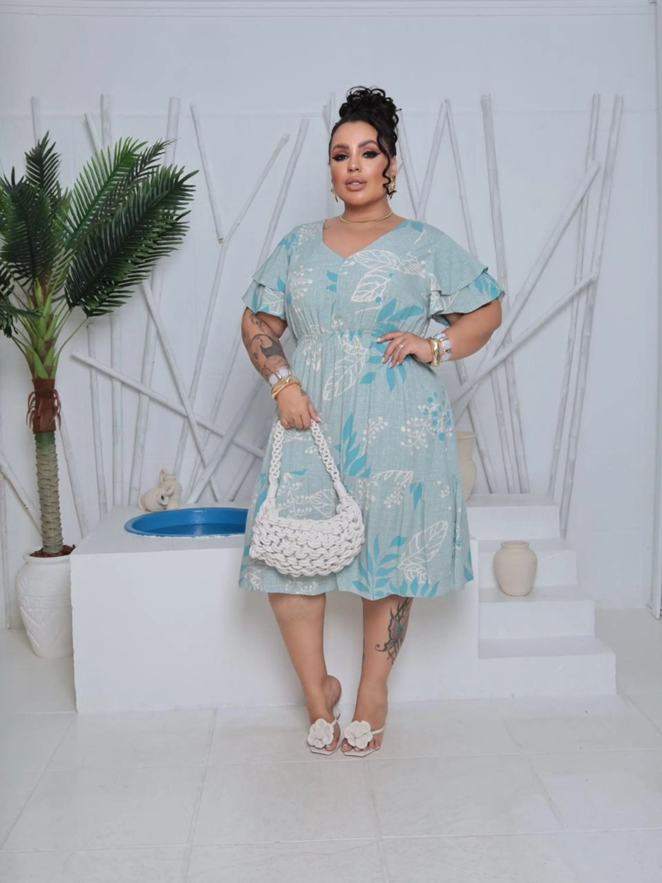 Vestido Midi Plus