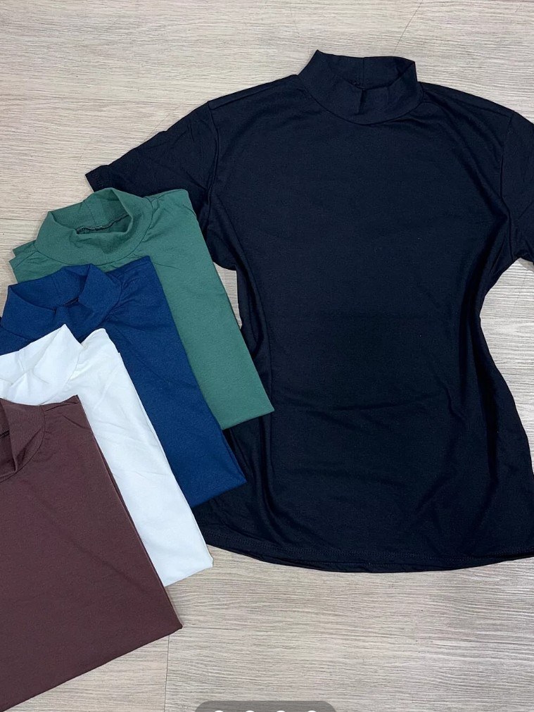 Blusa Manga Curta Plus