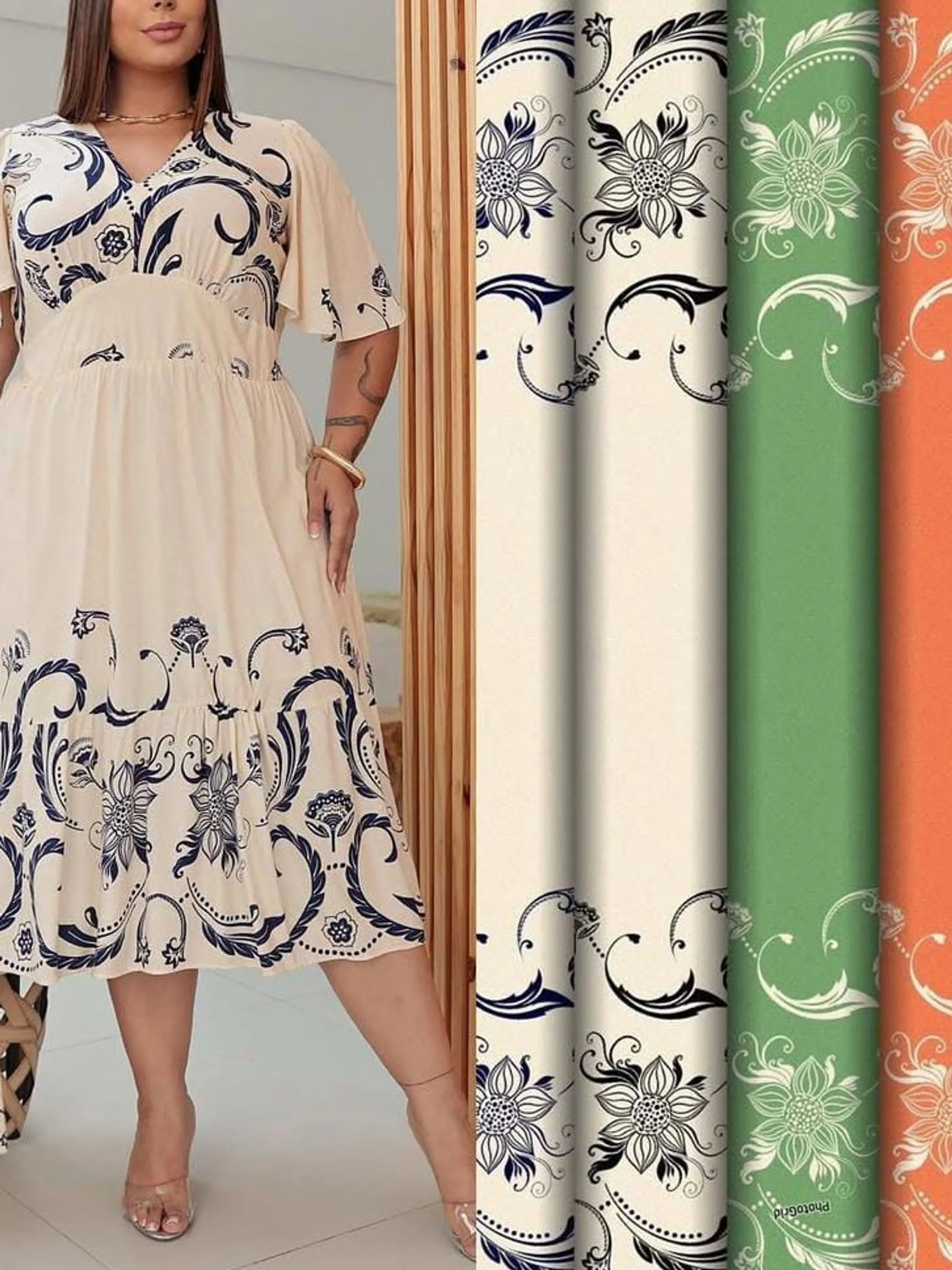 Vestido Midi Plus