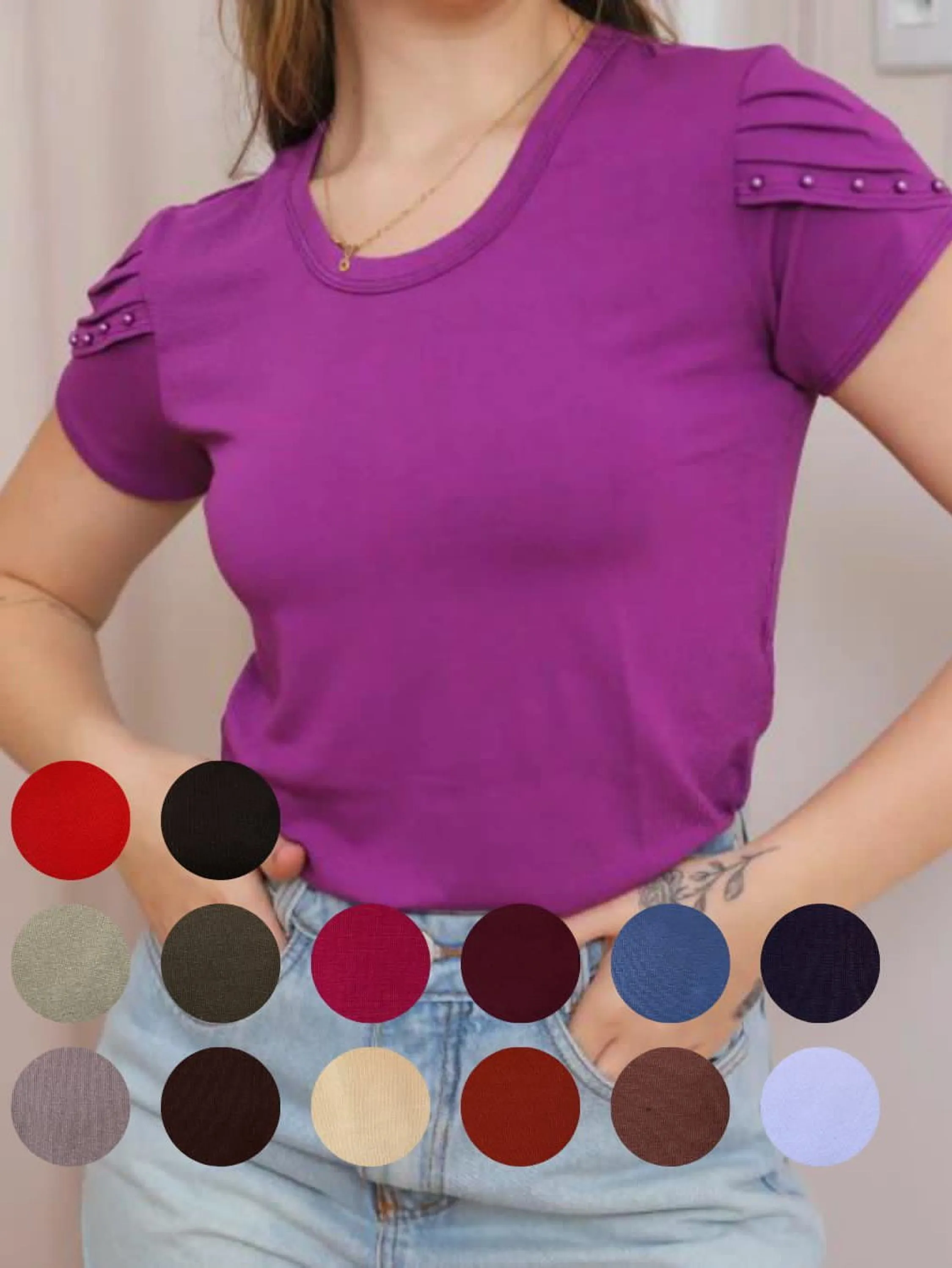 Blusa Manga Curta