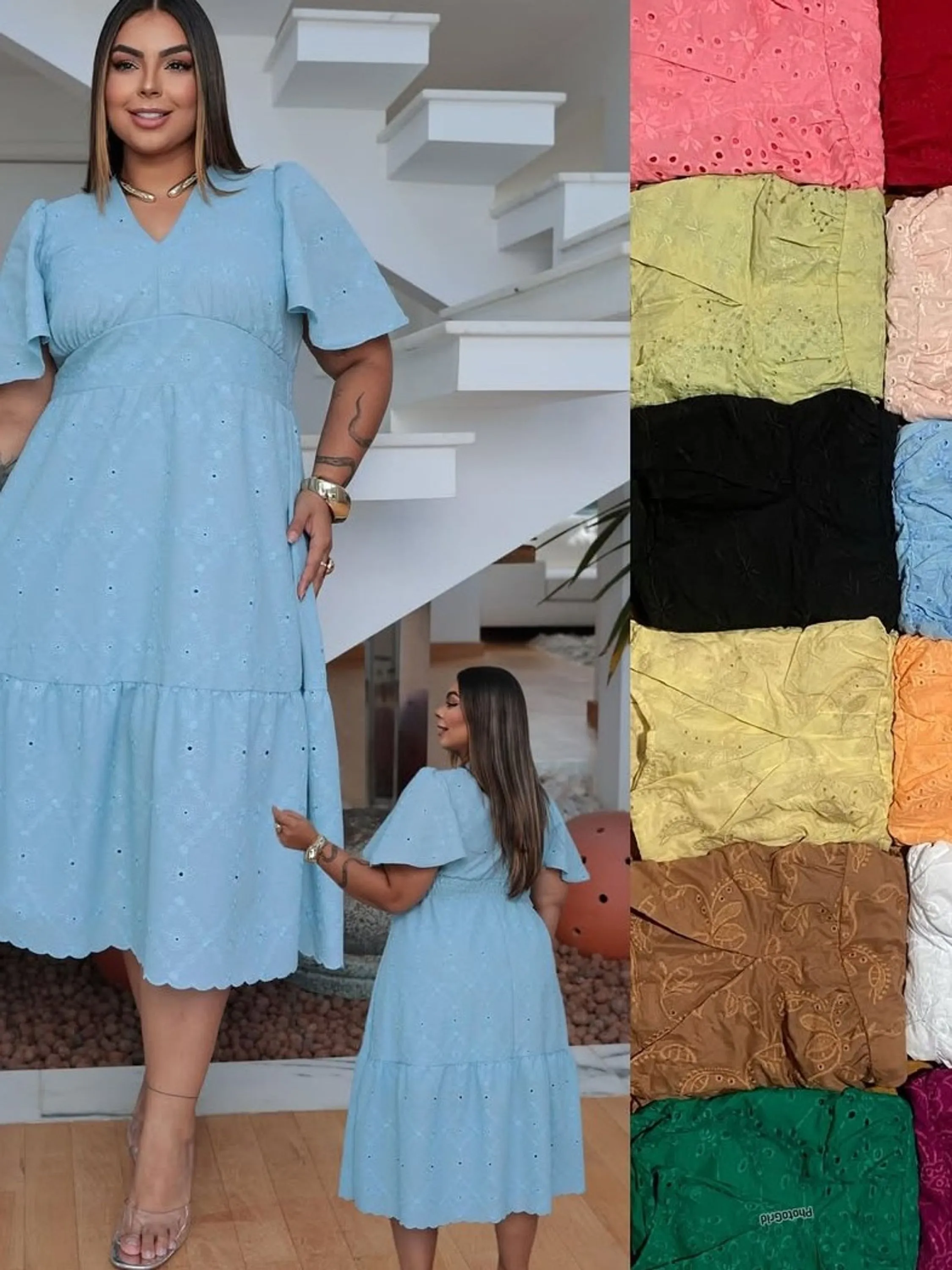 Vestido Longuete Plus