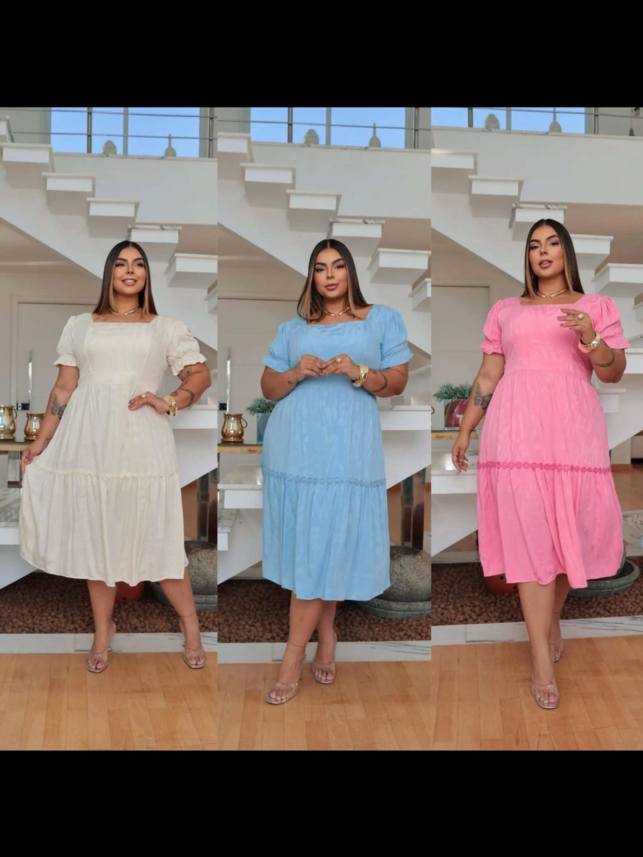 Vestido Longuete Plus