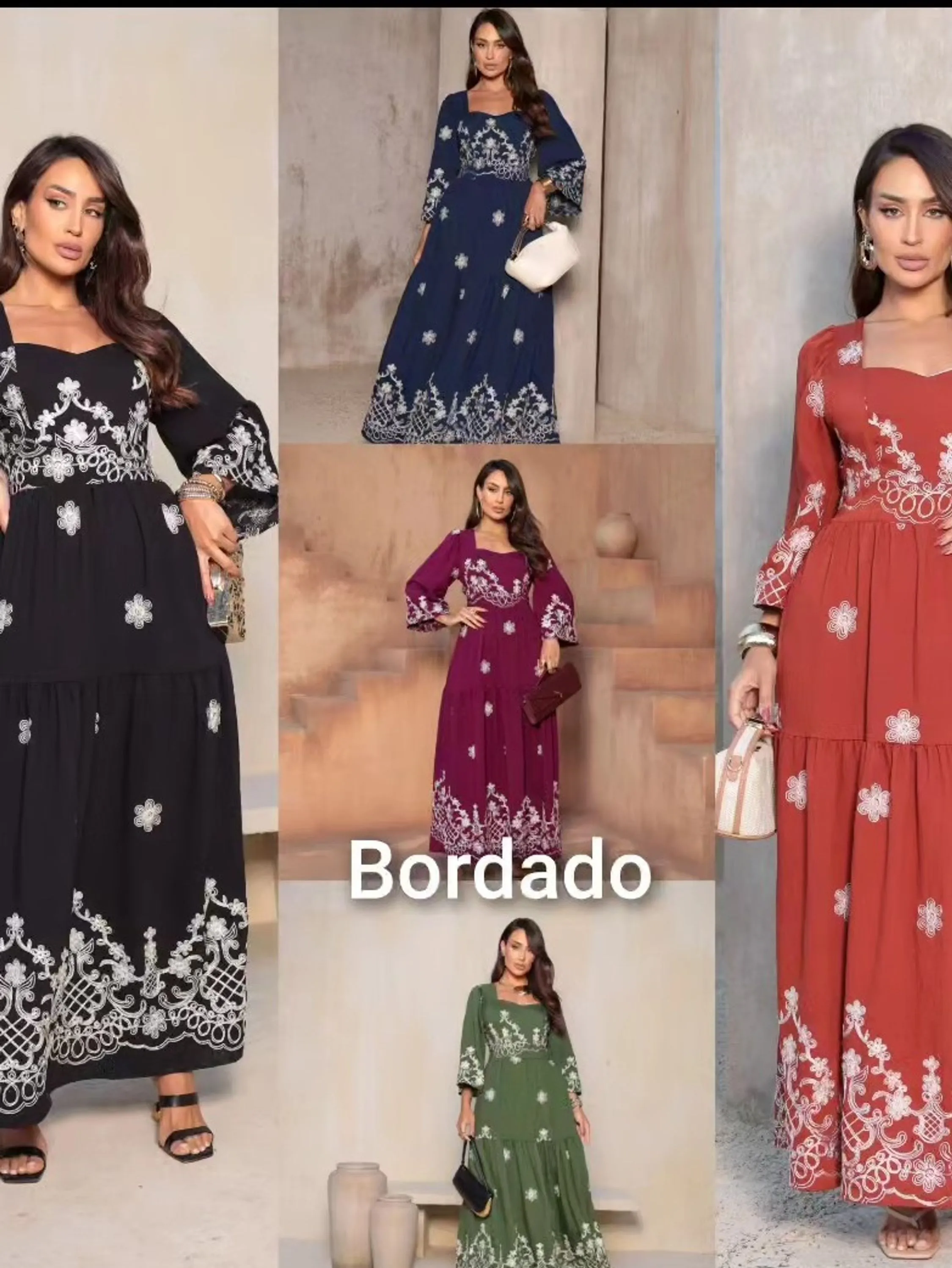 Vestido Manga Longa