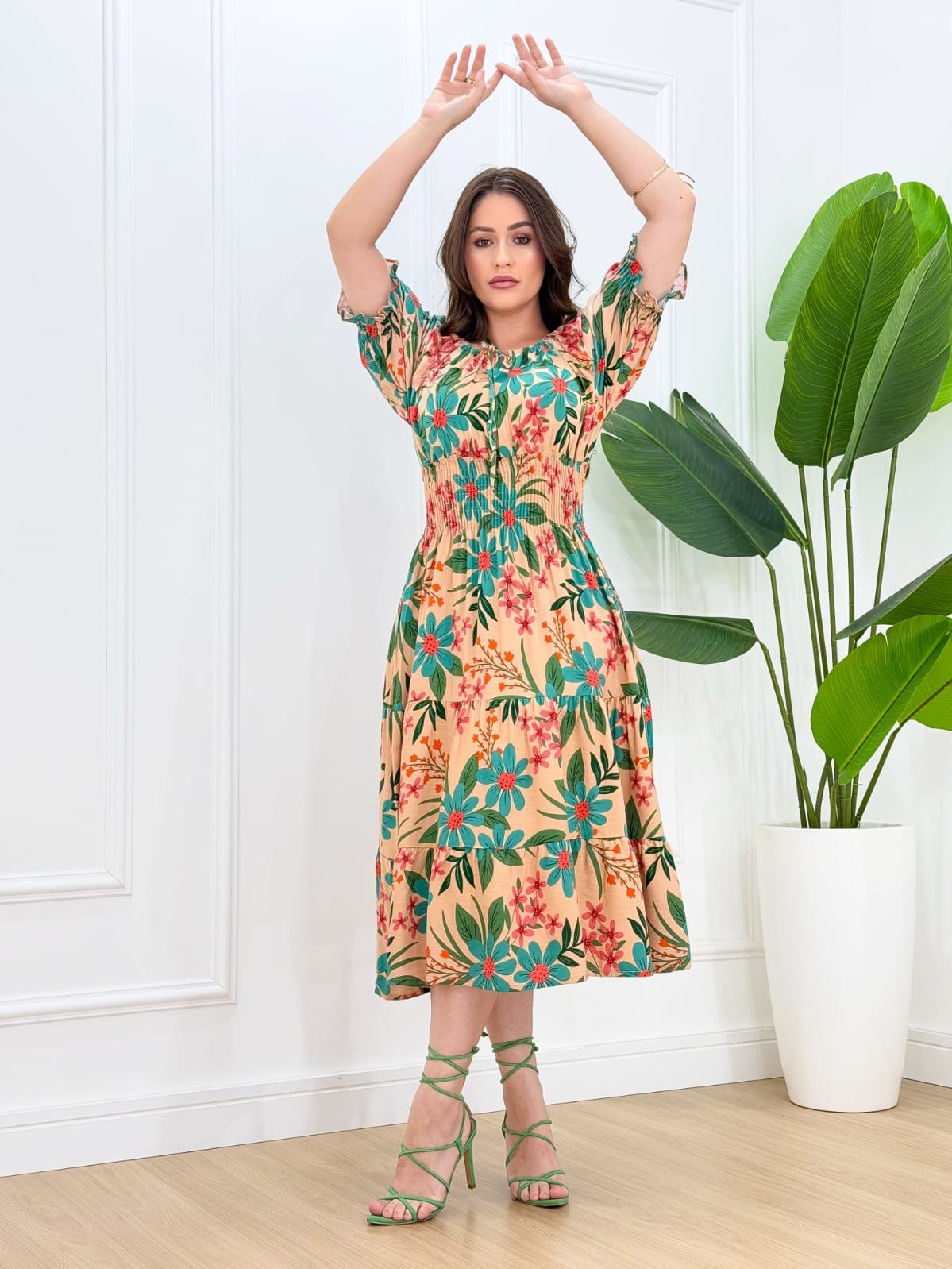 Vestido Midi Ciganinha