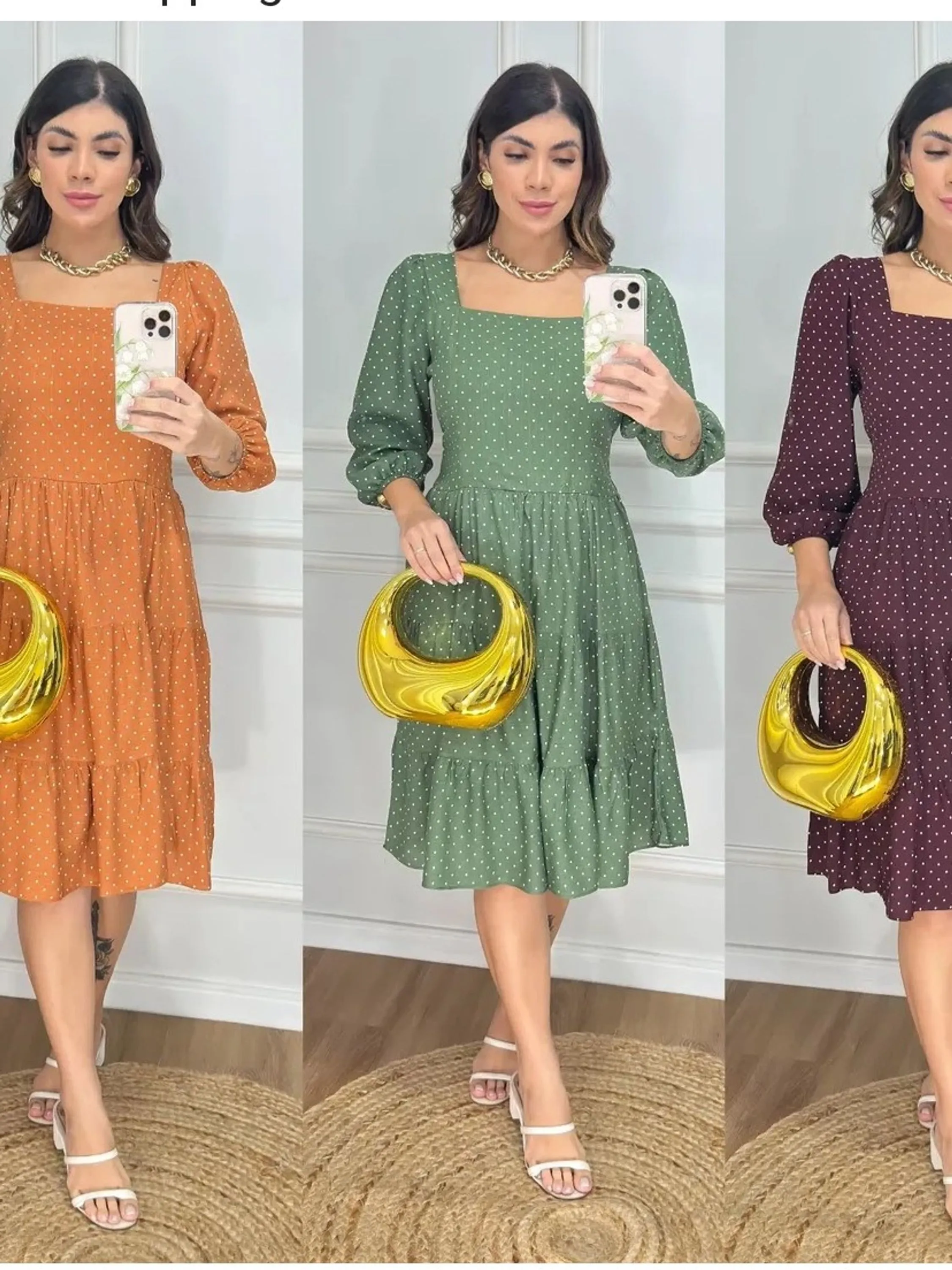 Vestido Manga Longa