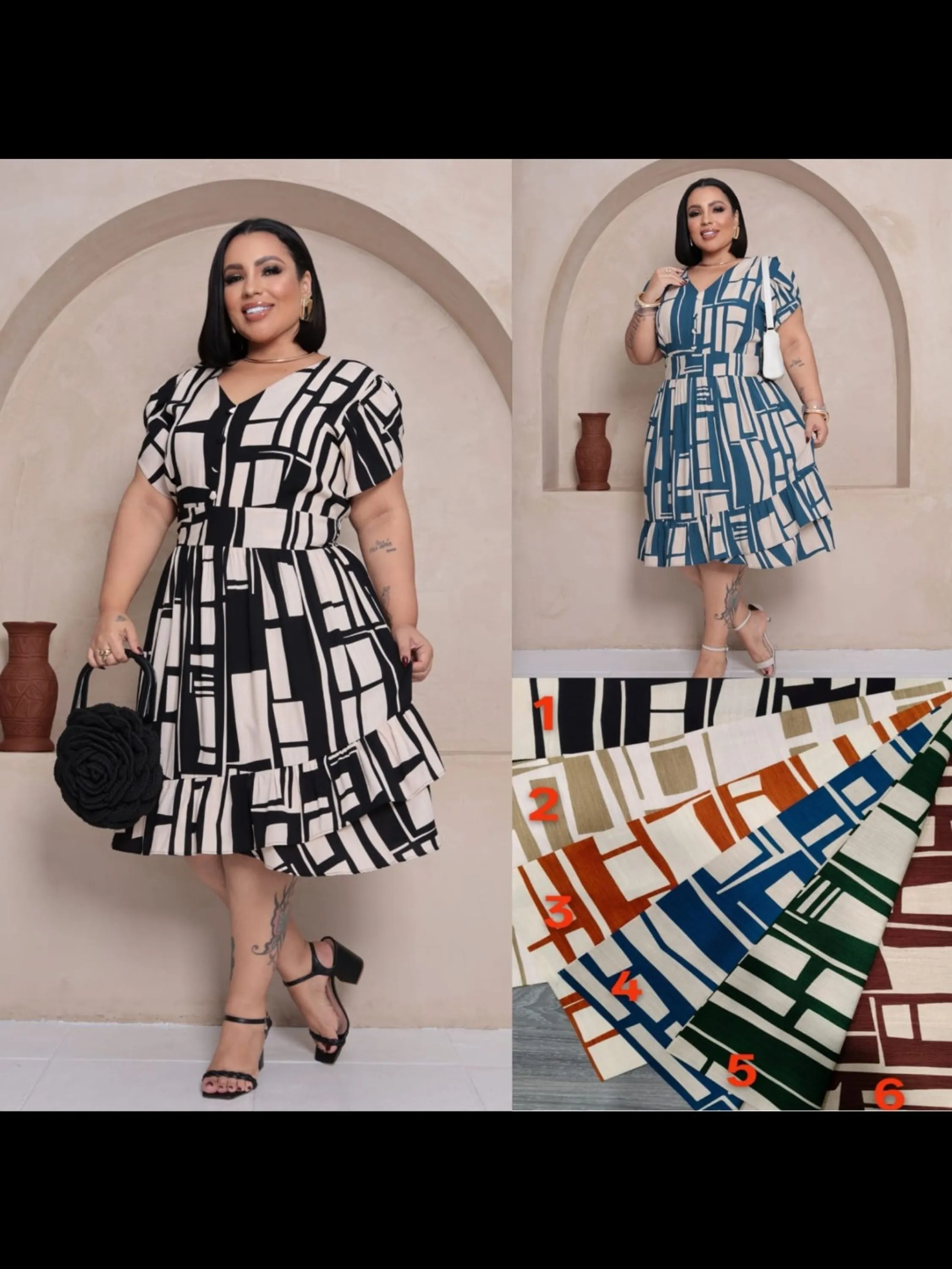 Vestido Midi Plus