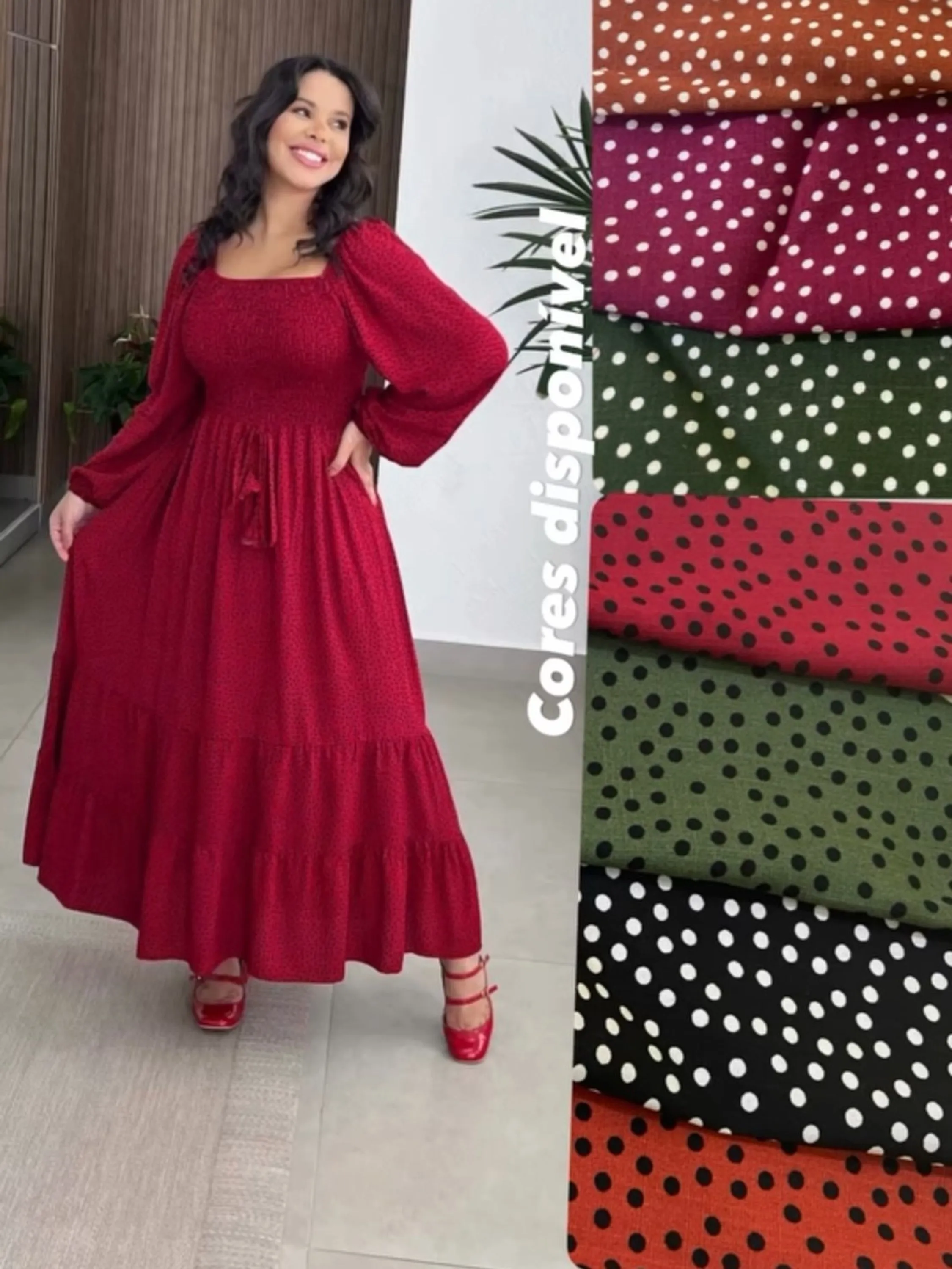 Vestido Manga Longa