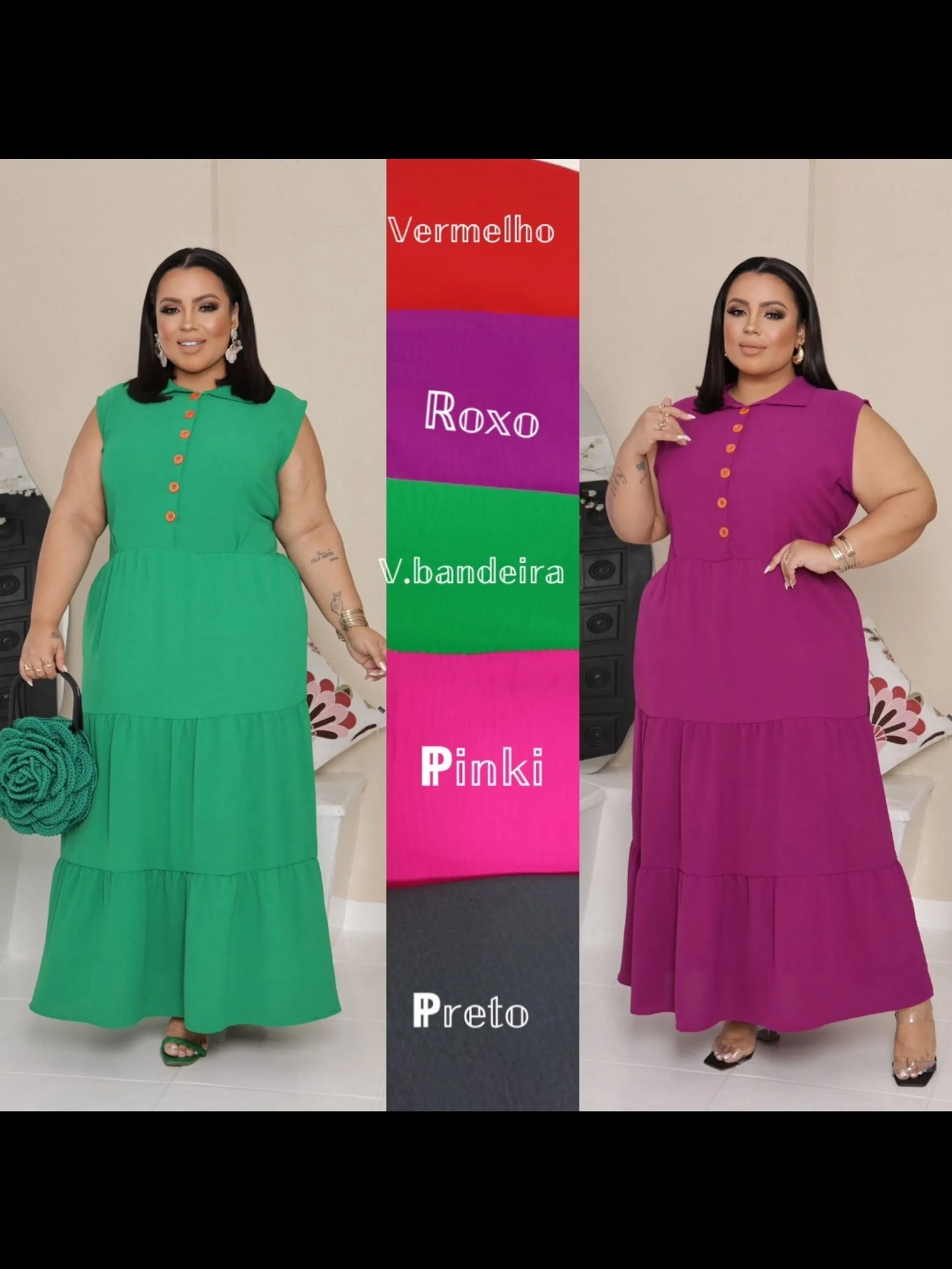 Vestido Longo Plus