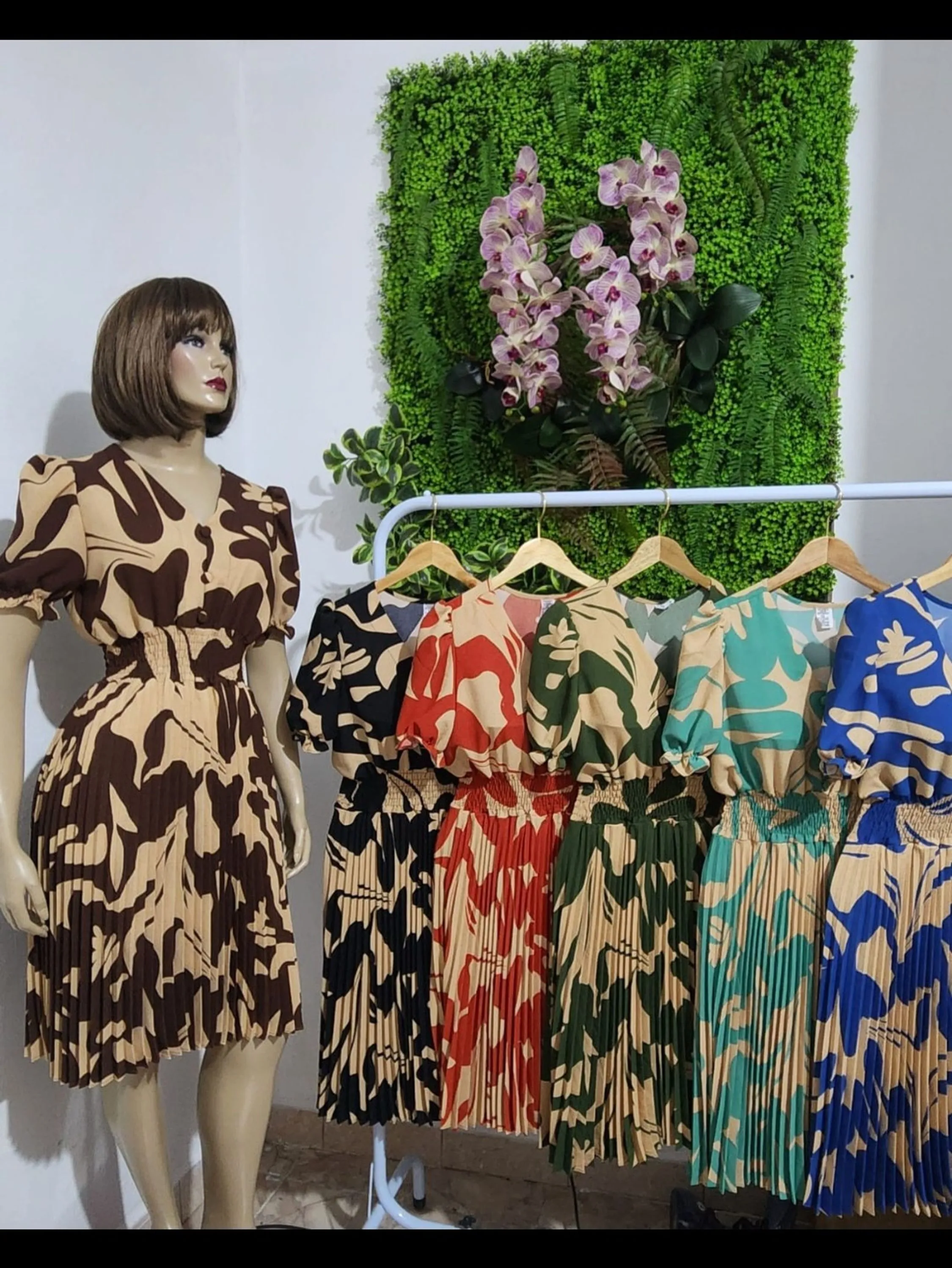 Vestido Midi Plissado