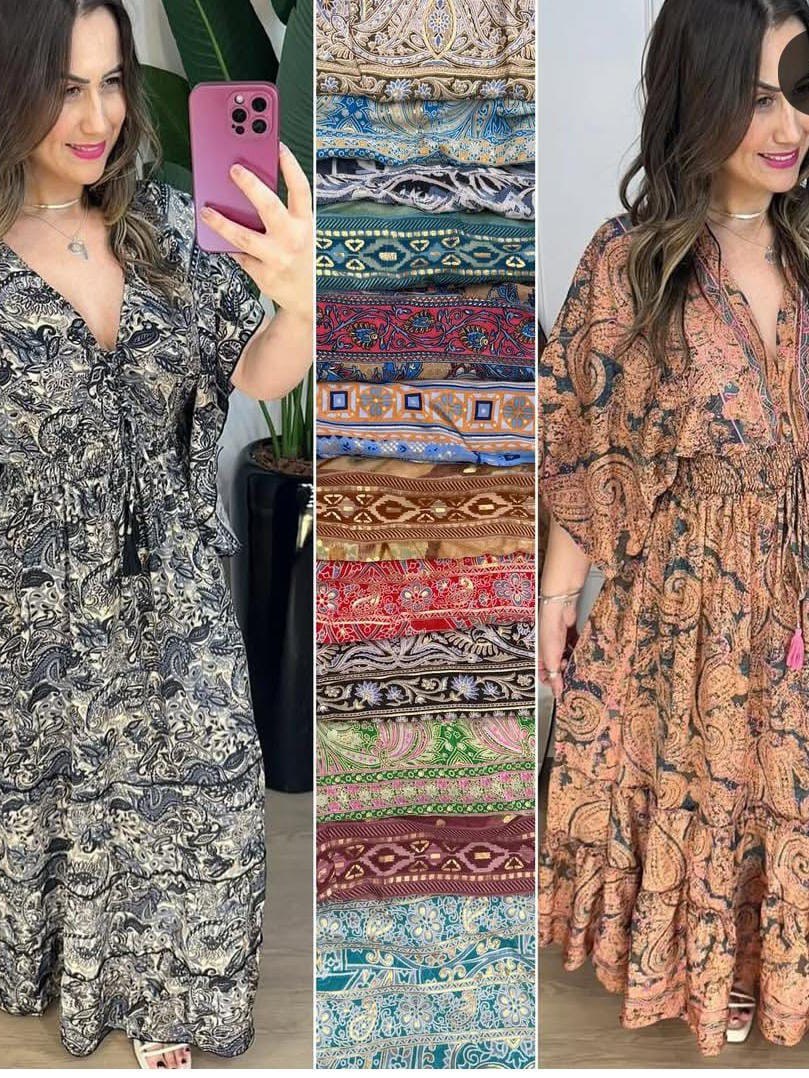 Vestido Longo Indiano