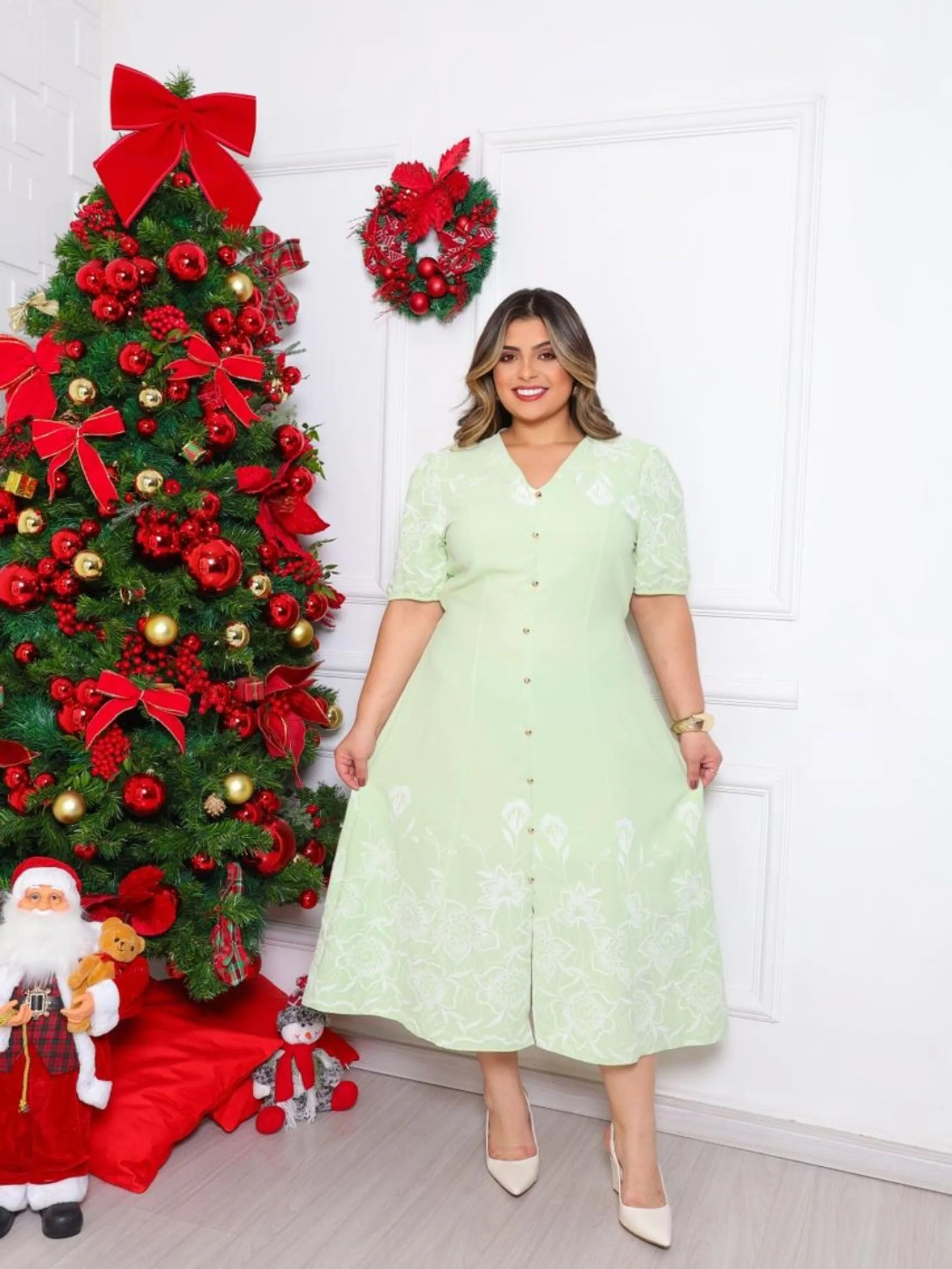 Vestido Longuete Plus