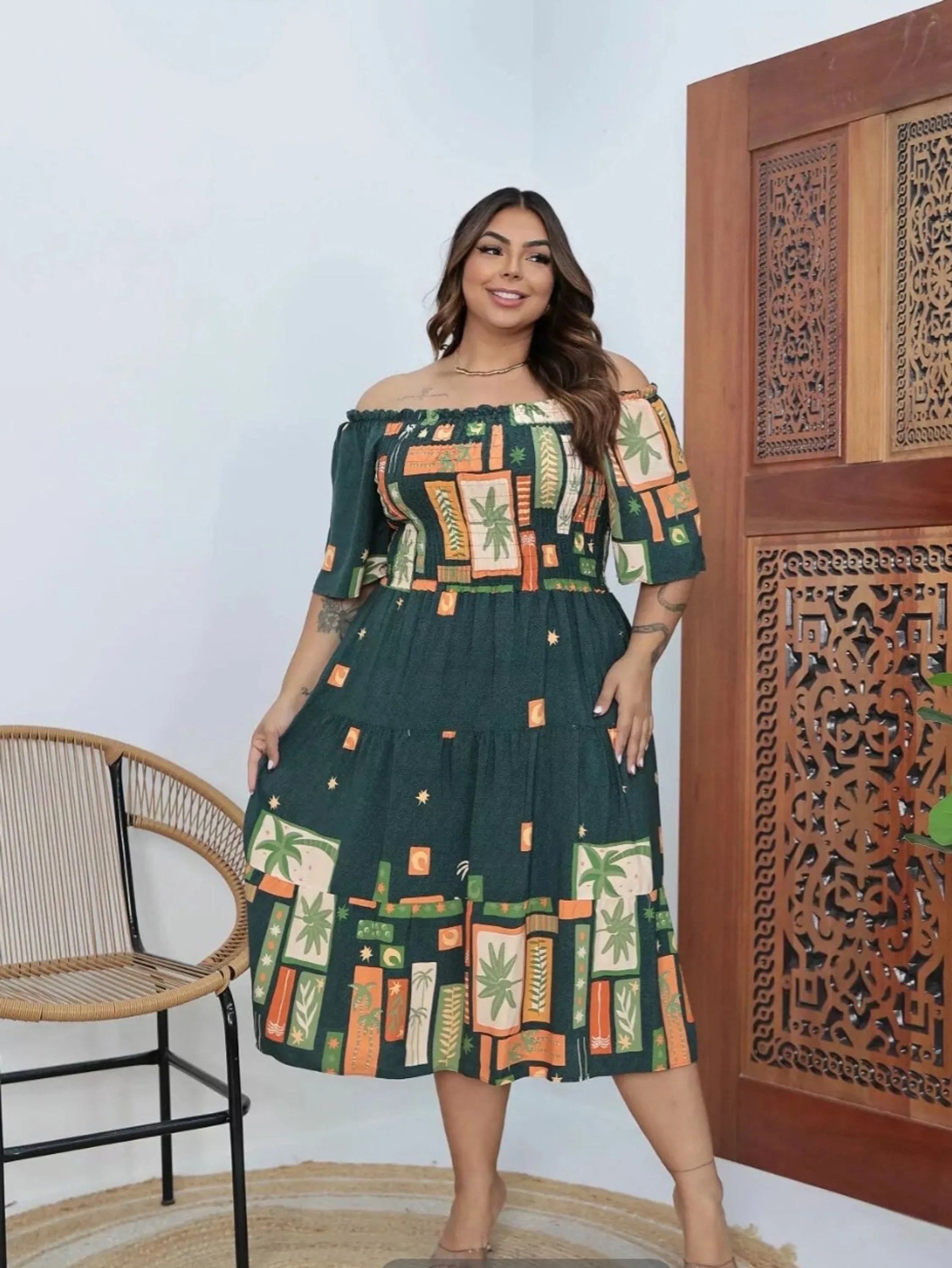 Vestido Midi Plus