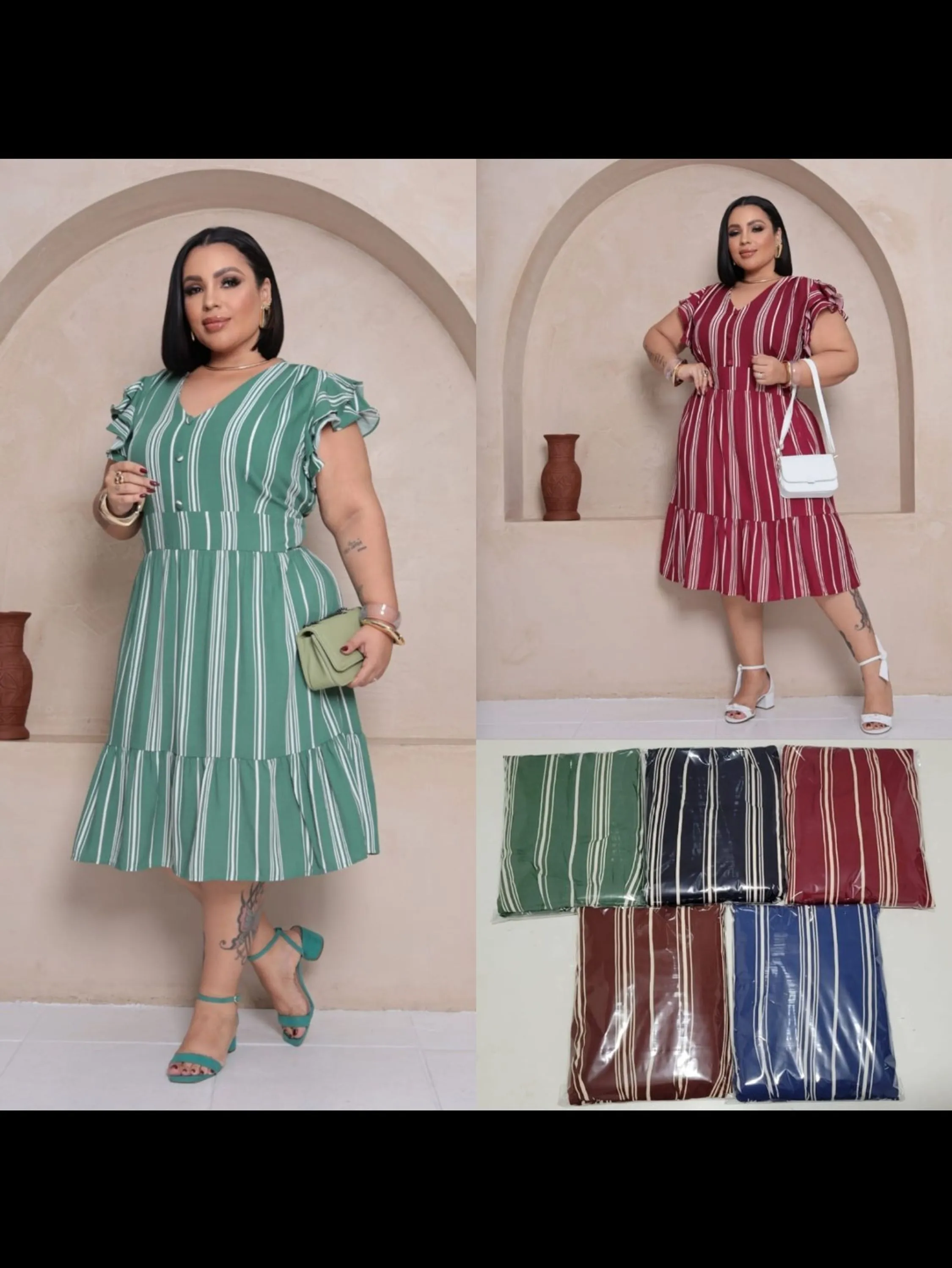 Vestido Midi Plus