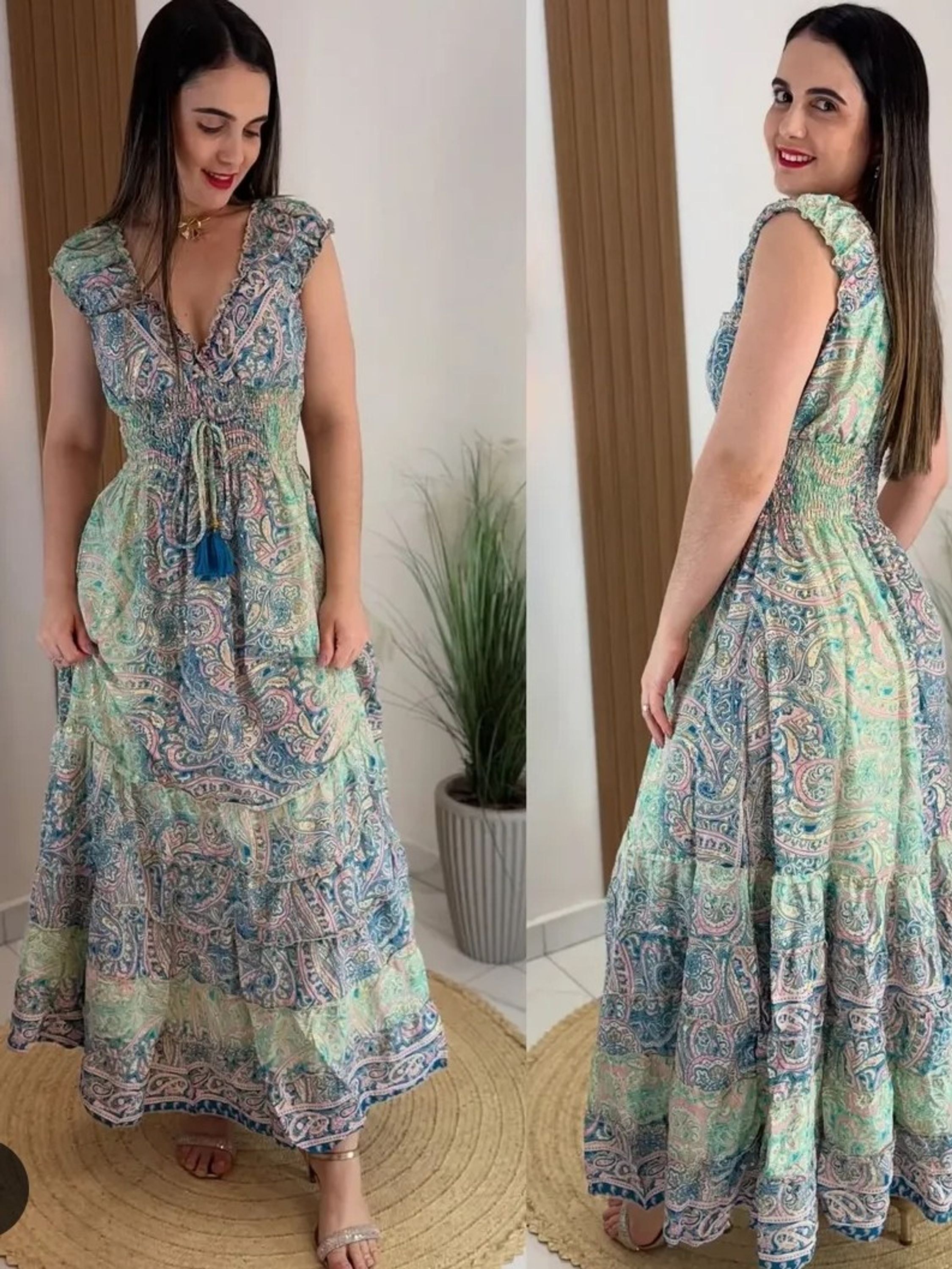 Vestido Longo Indiano