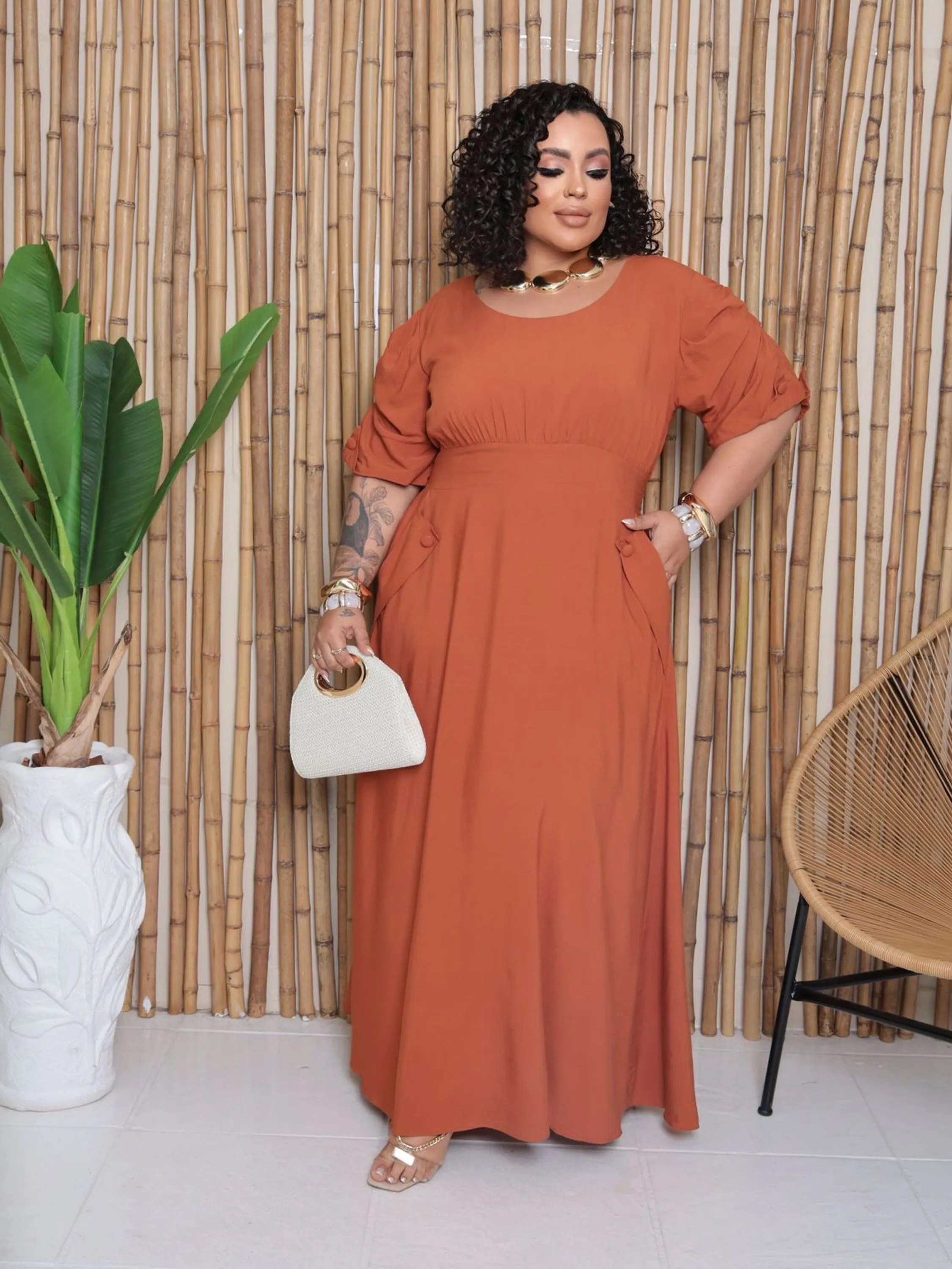 Vestido Longo Plus