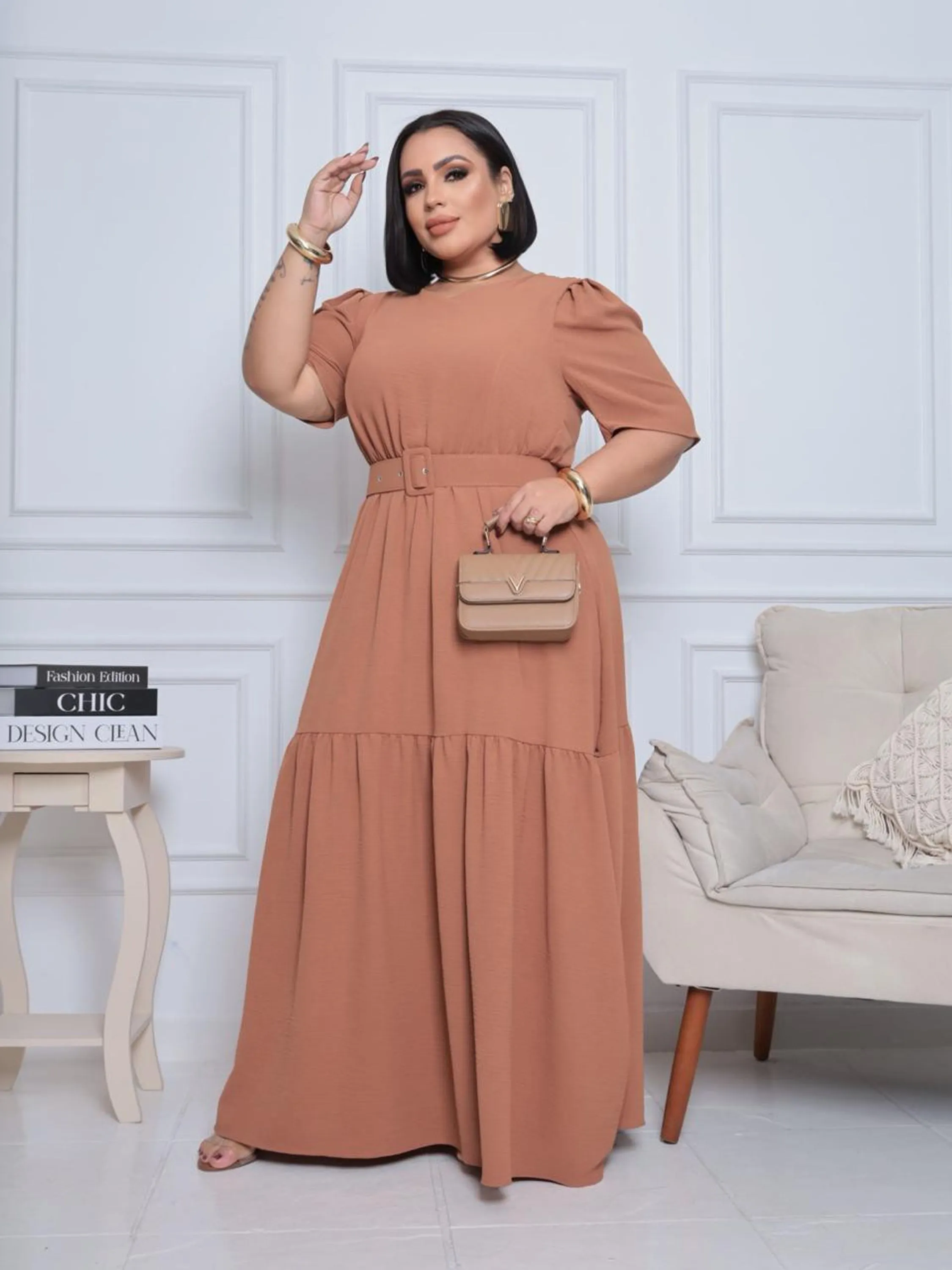 Vestido Longo Plus
