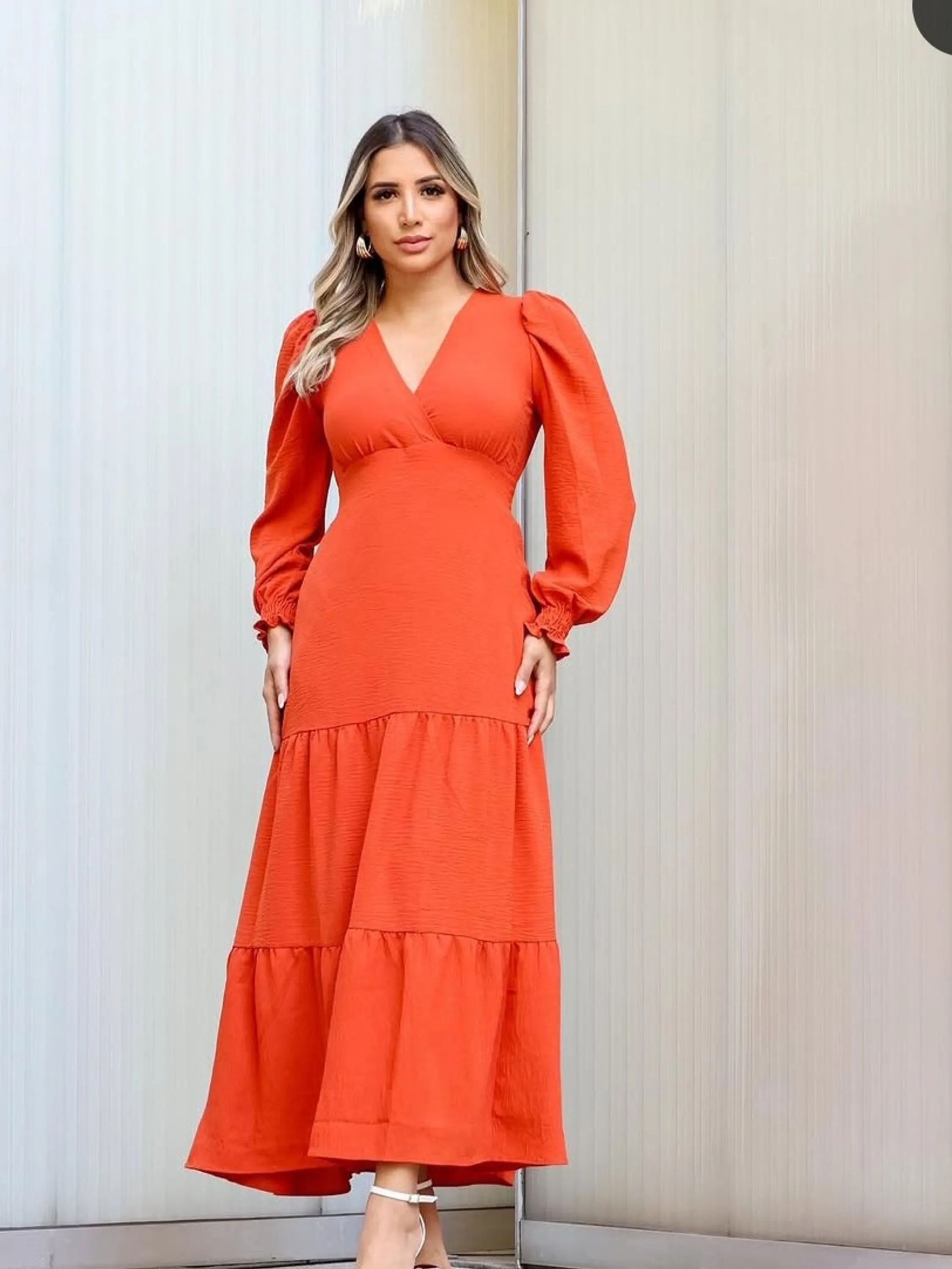 Vestido Manga Longa