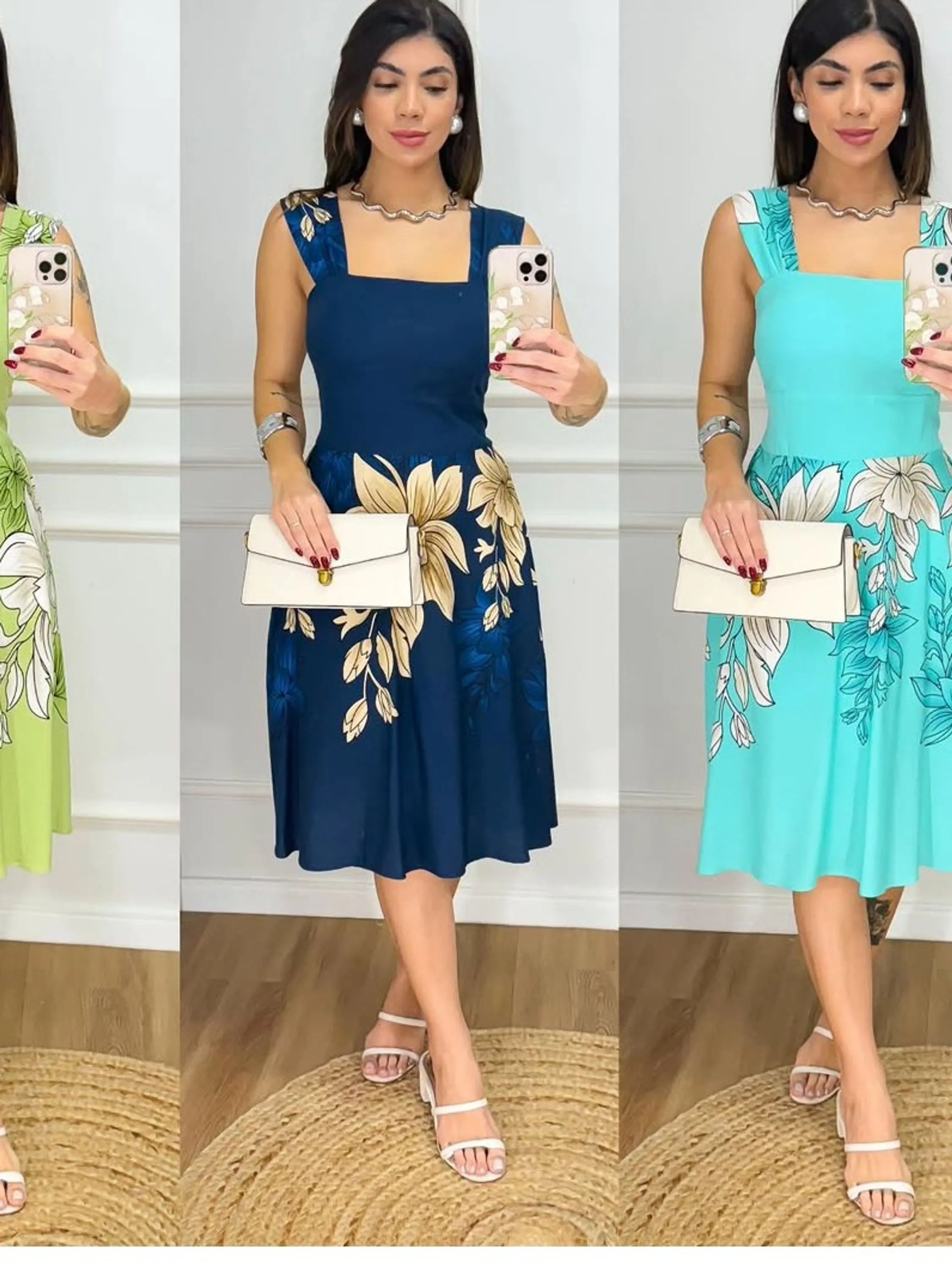 Vestido Midi Alça