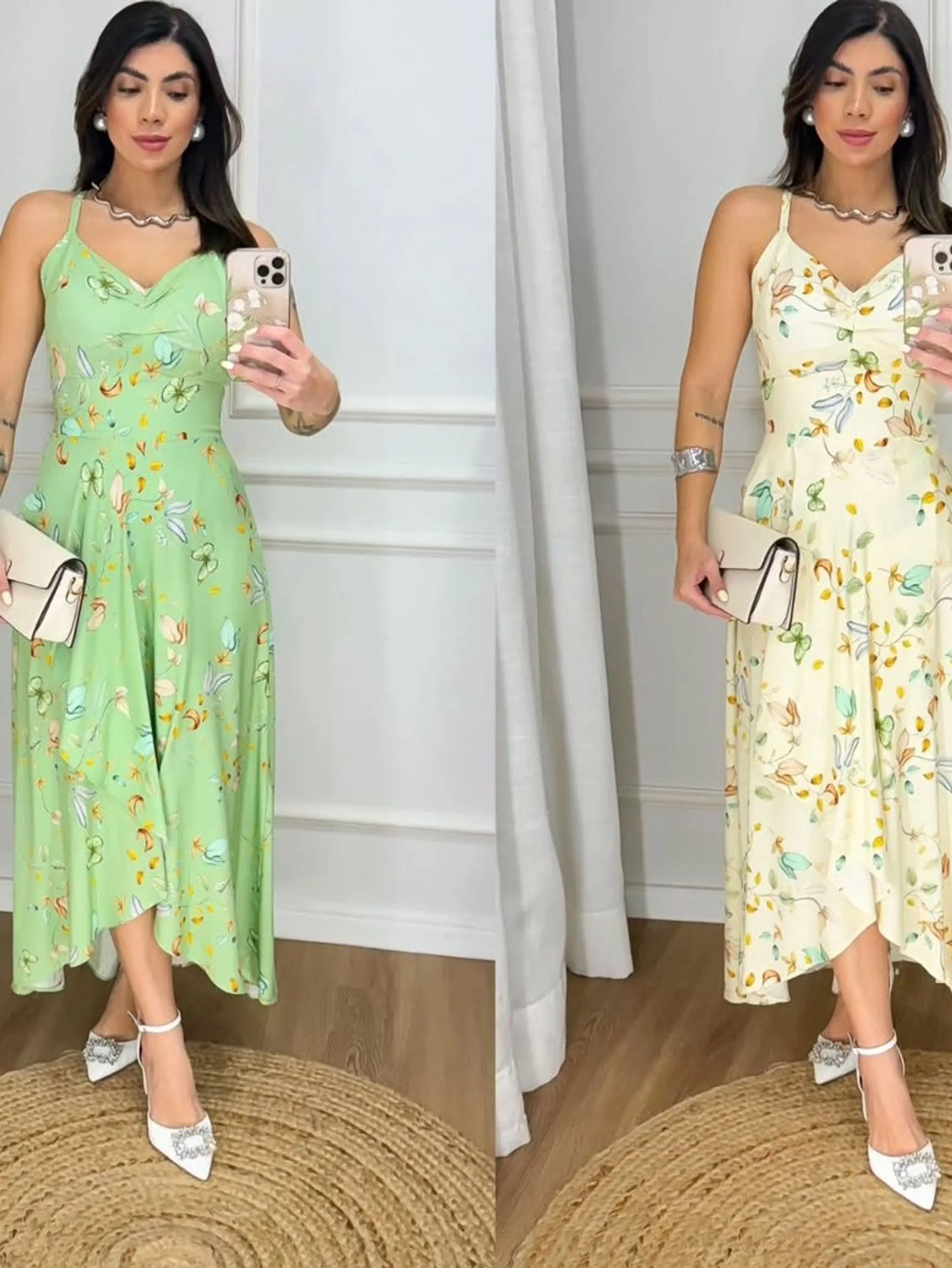 Vestido Longuete Alça