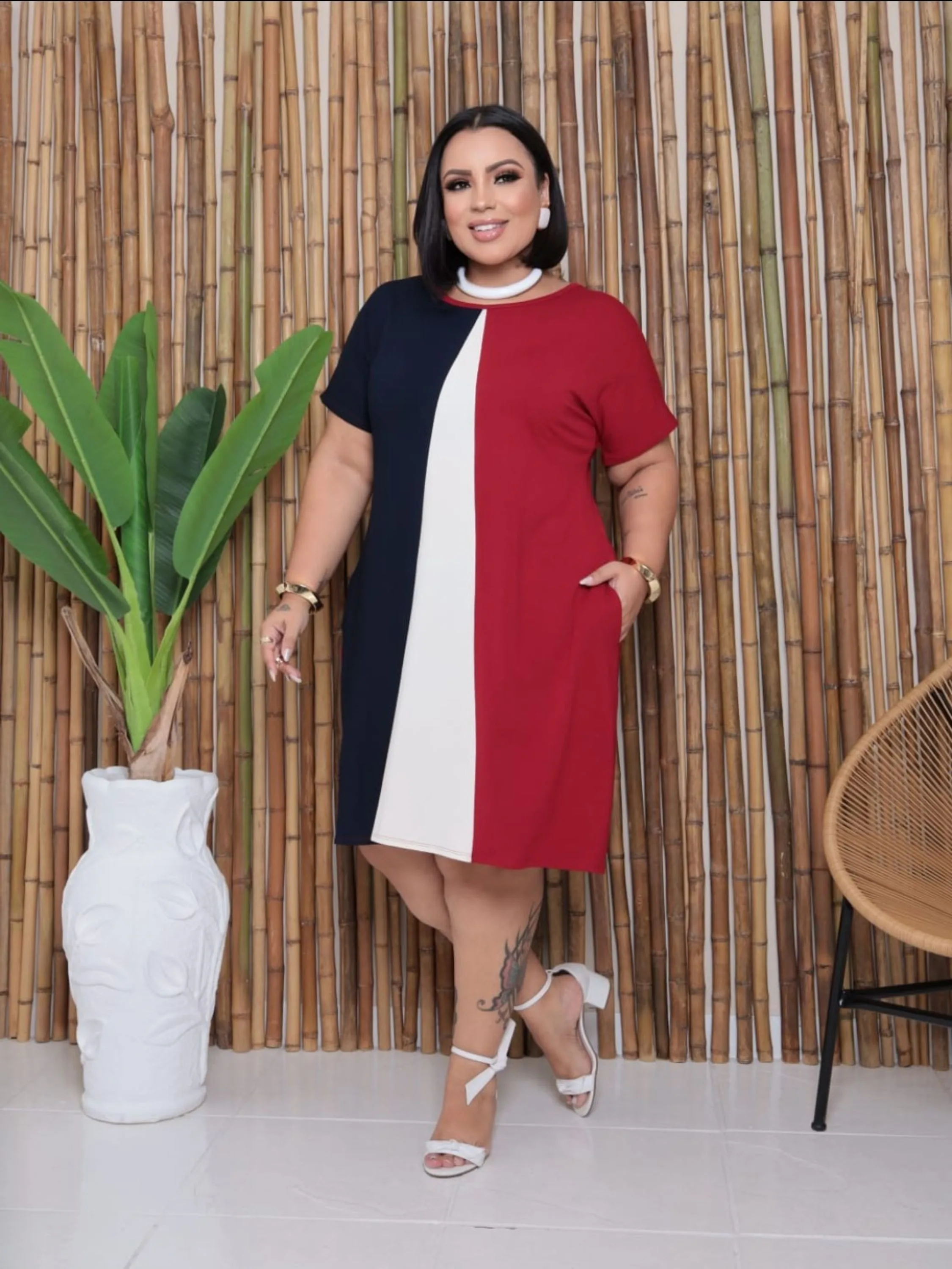 Vestido Midi Plus
