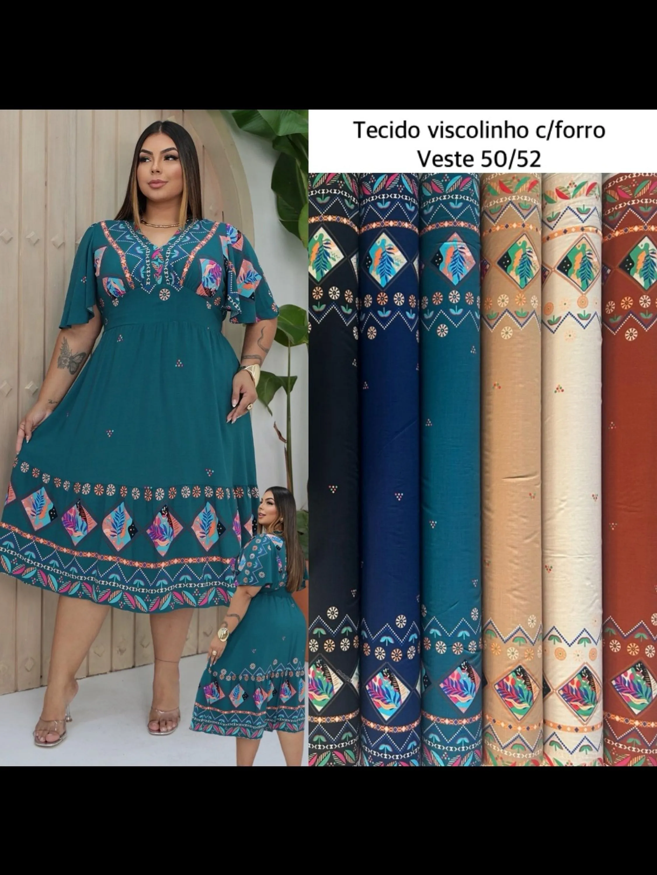 Vestido Midi Plus