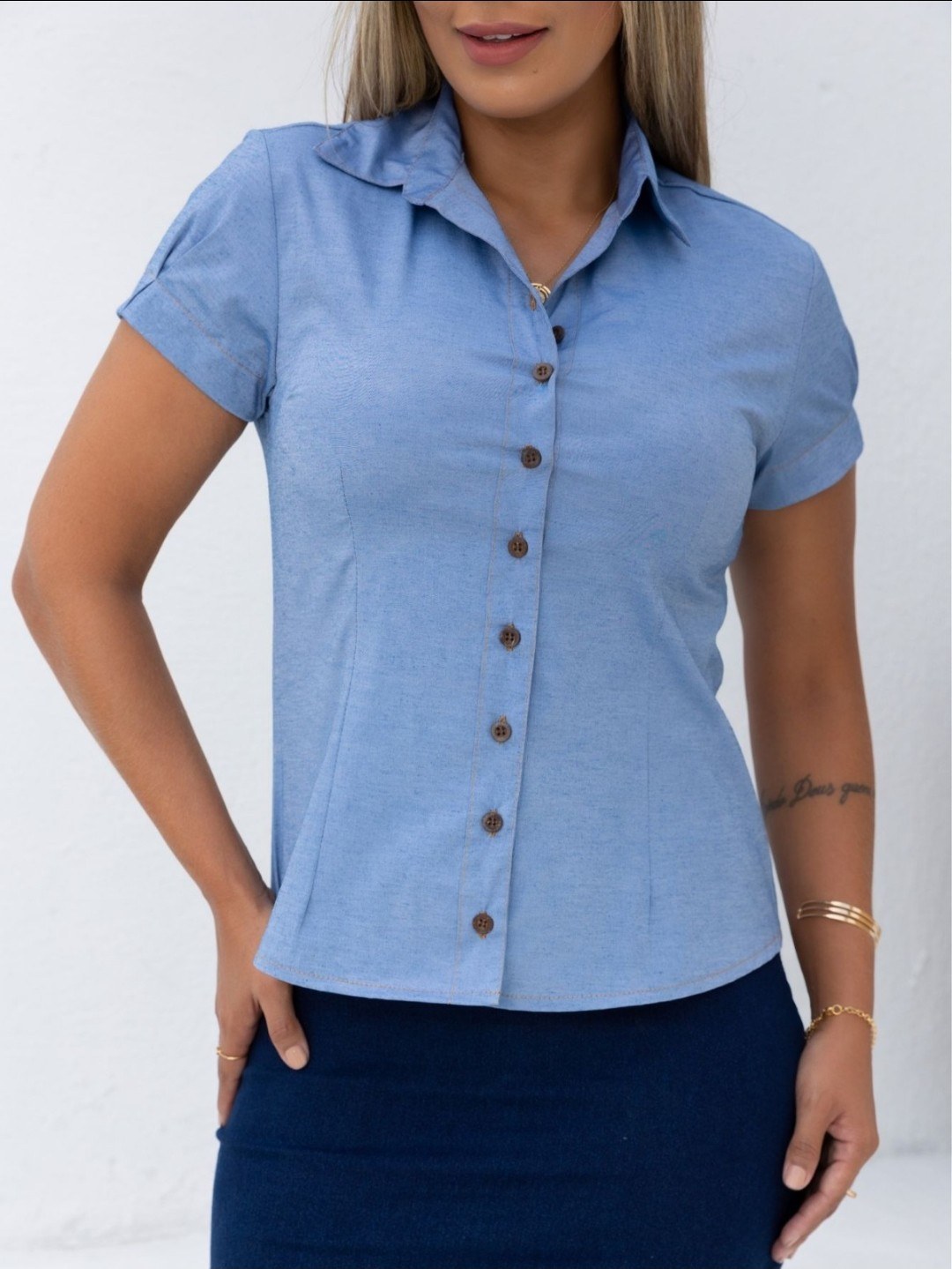 Kit Blusa Manga Curta Grade 3 peças