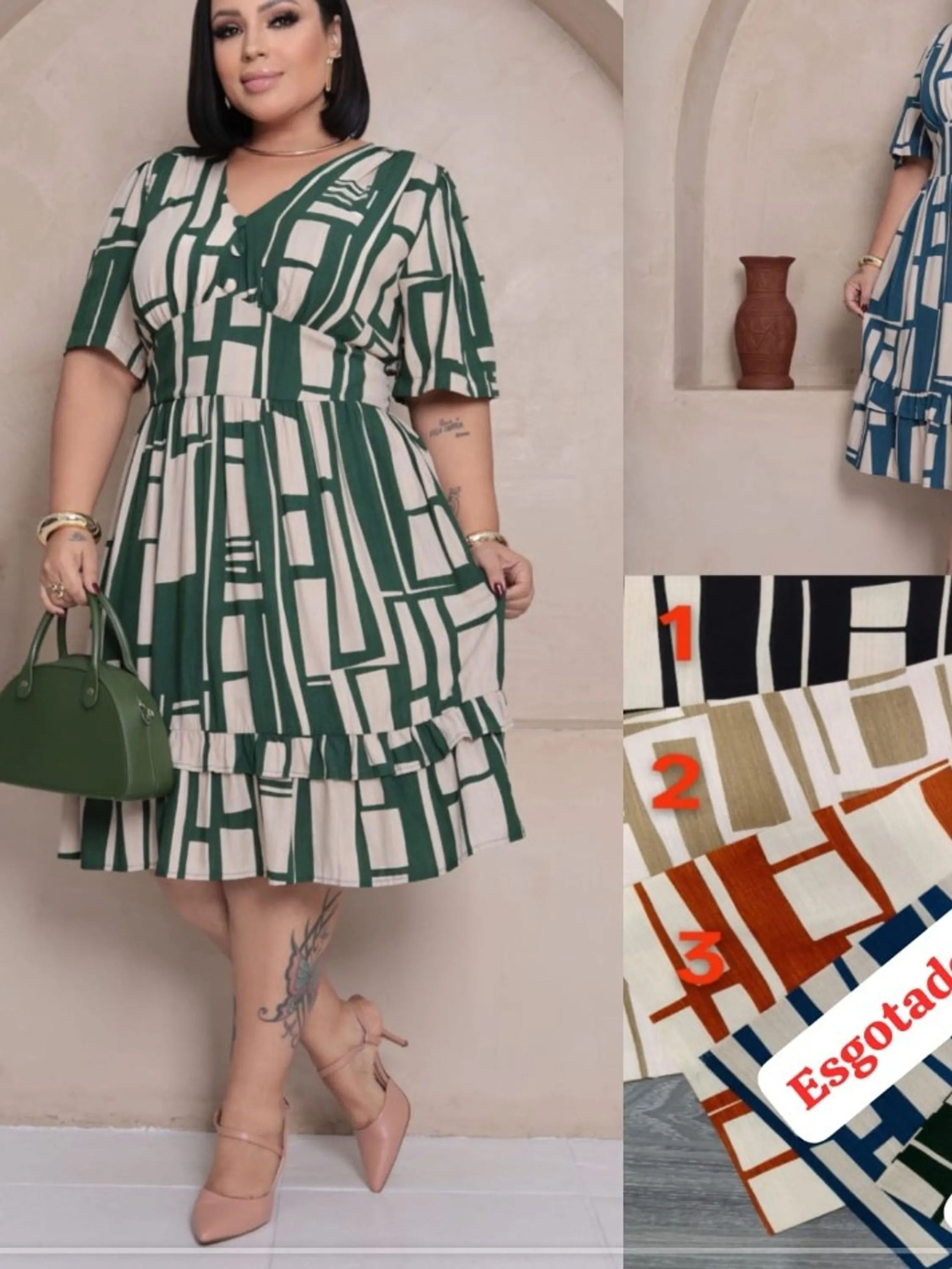 Vestido Midi Plus