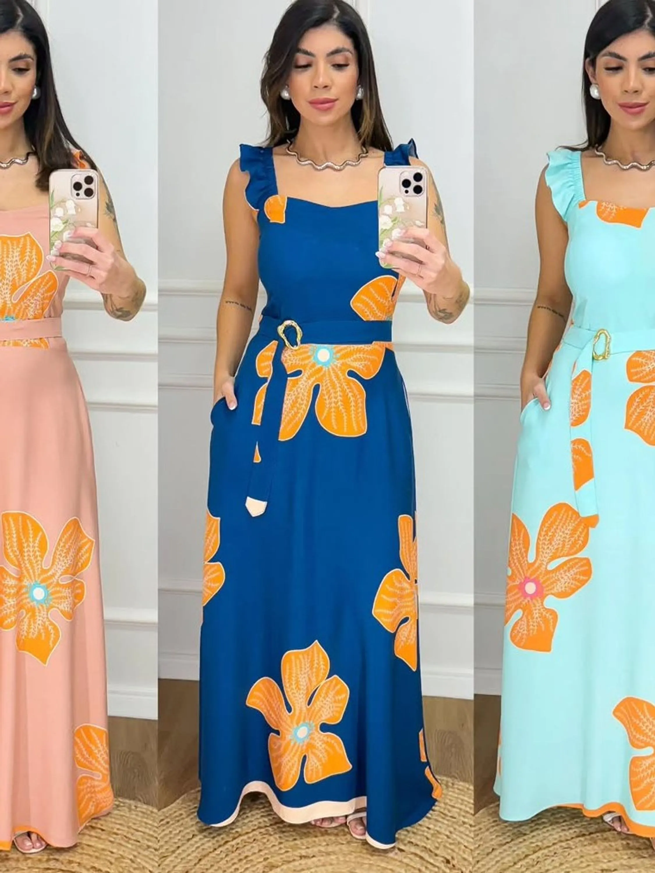 Vestido Longo Alça
